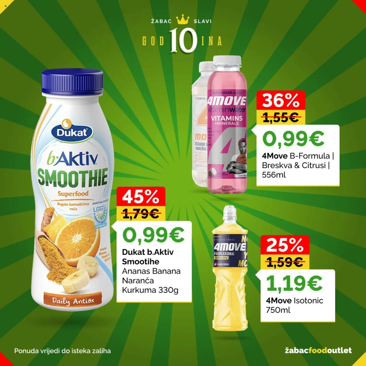 Žabac katalog | vrijedi od 26.06.2026 | Stranica: 3 | Proizvodi: Ananas, Smoothie, Breskva, Kurkuma