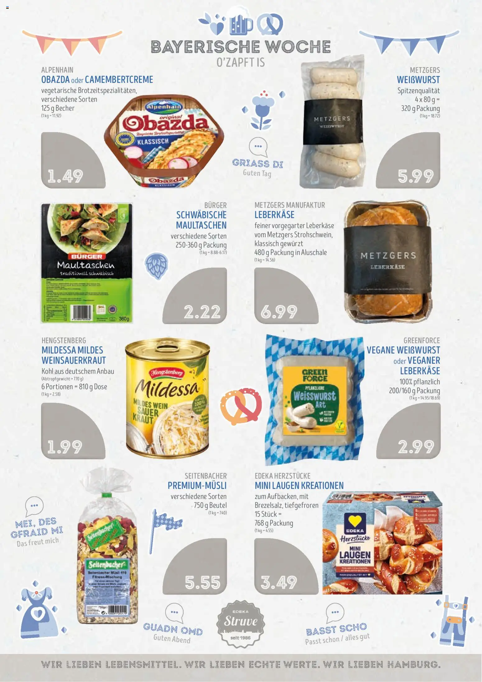 Edeka Struve Prospekt – gültig ab 14.09.2026 | Seite: 8 | Produkte: Musli, Weißwurst, Kraut, Maultaschen