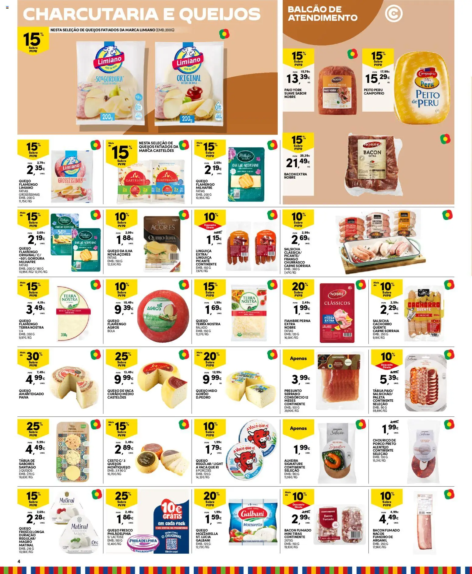 Continente Madeira │ válido de 16.06.2026 | Página: 4 | Produtos: Tábua, Peru, Sal, Linguiça