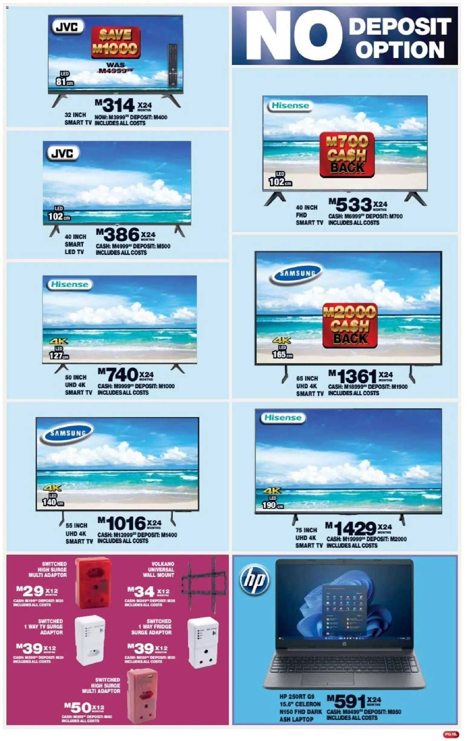 New Lewis Stores catalogue – valid from 11.05.2026 | Page: 15 | Products: Laptop, TV, Fridge