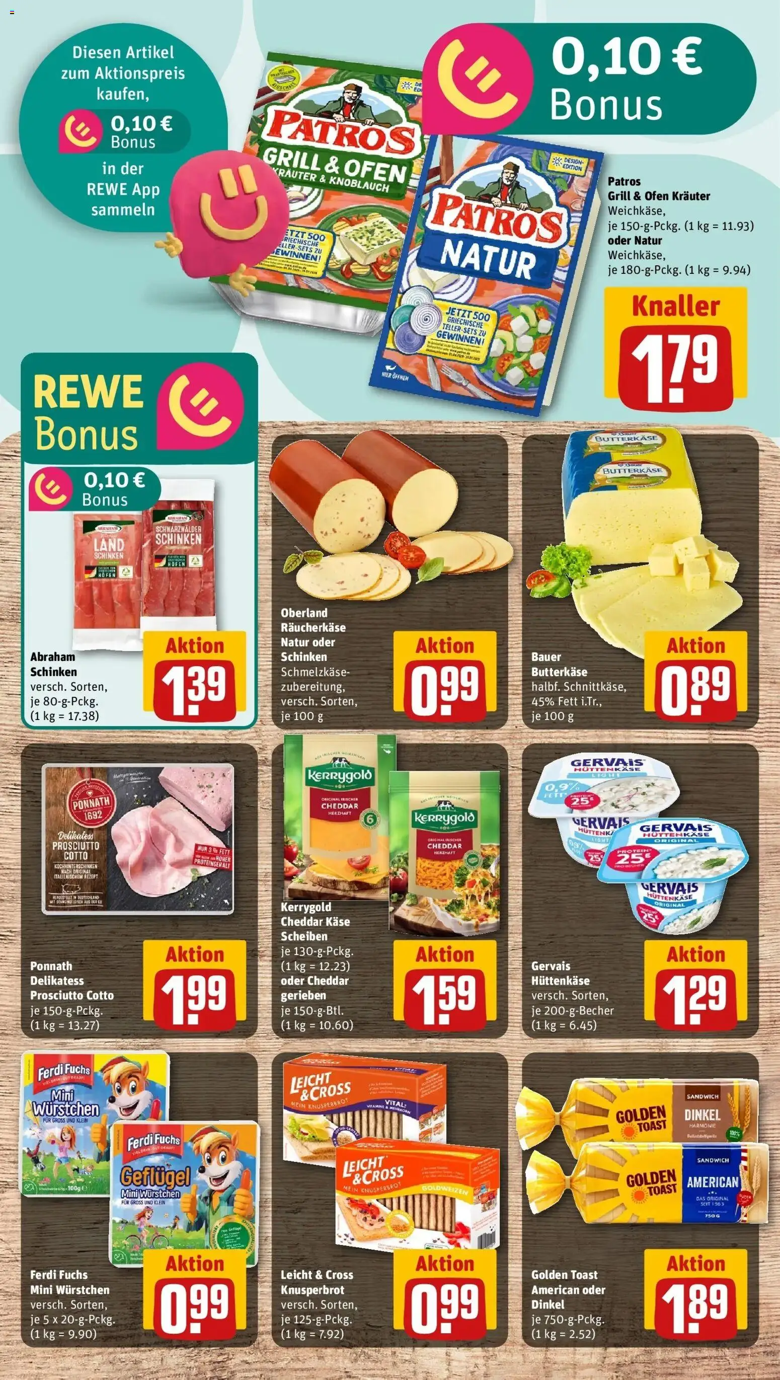 Rewe Prospekt Düsseldorf / Lierenfeld – gültig ab 17.05.2026 | Seite: 13 | Produkte: Grill, Toast, Patros, Hüttenkäse