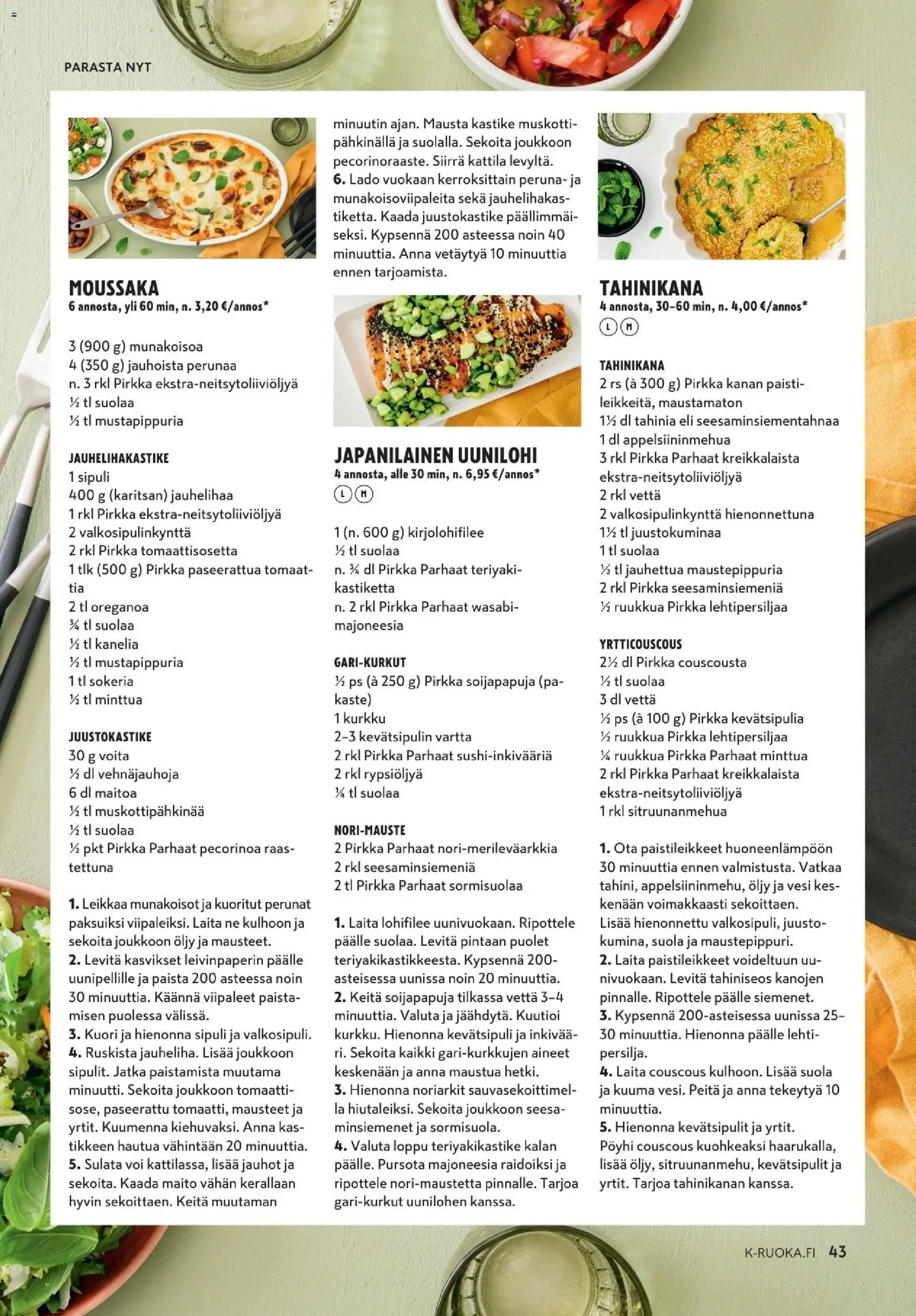 K-Market - K-Ruoka – voimassa 26/08/2026 alkaen | Sivu: 43 | Tuotteet: Kattila, Couscous, Maito, Juusto