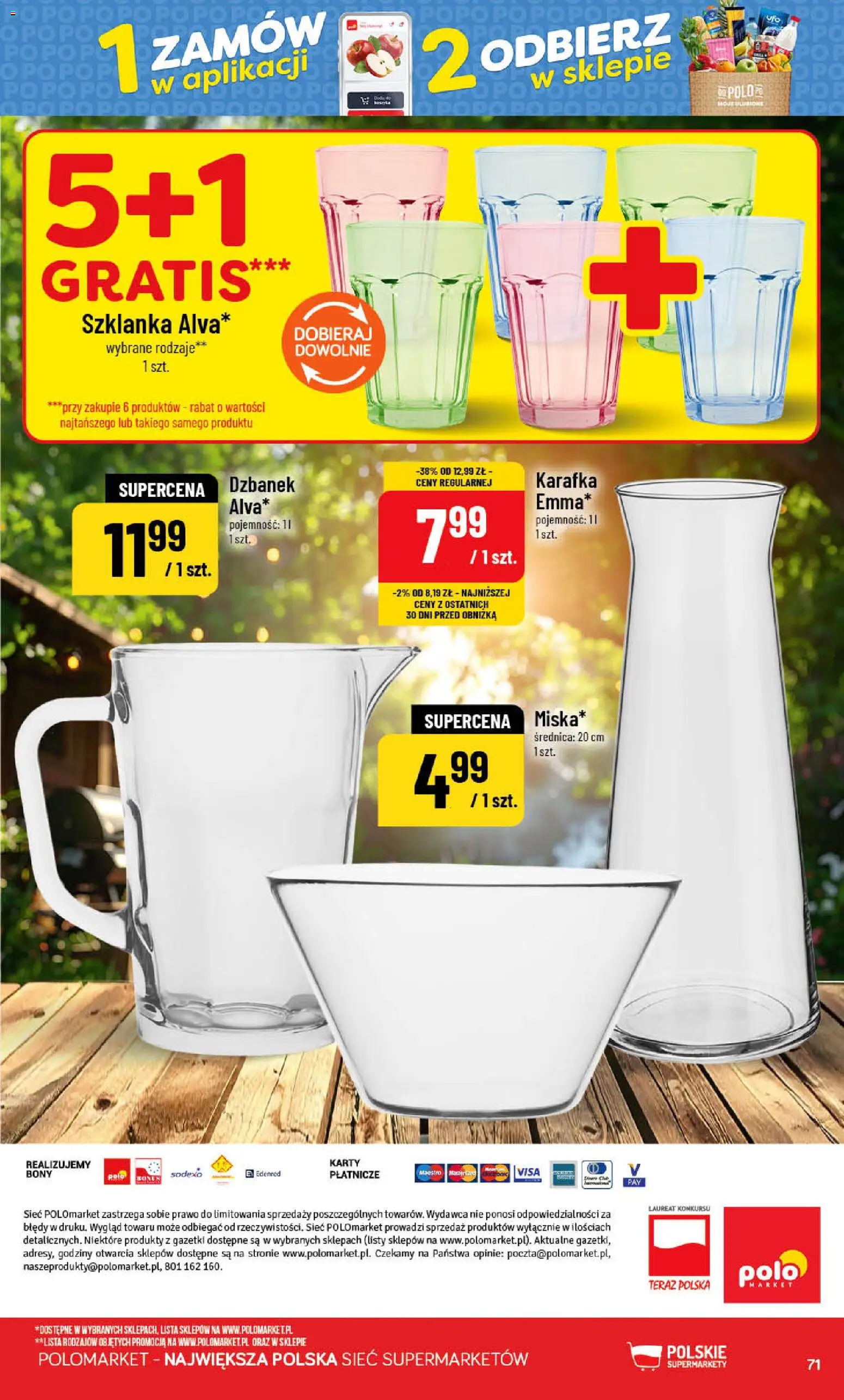 POLOmarket gazetka od 09.09.2026 | Strona: 71 | Produkty: Szklanka, Dzbanek