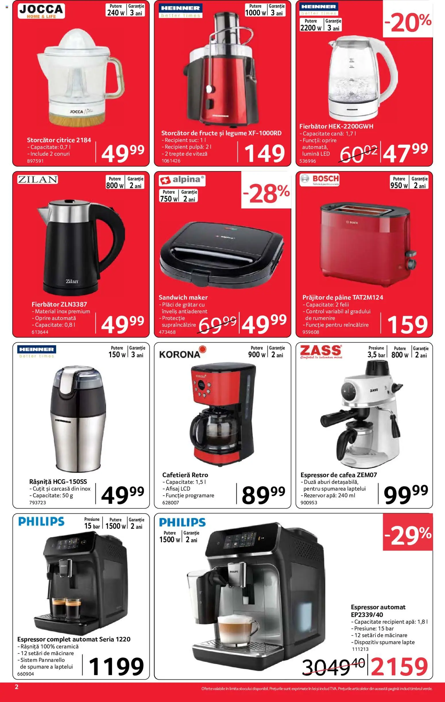 Noul catalog Selgros – valabil de la 18.09.2026 | Pagină: 2 | Produse: Espressor, Storcător, Pâine, Fructe
