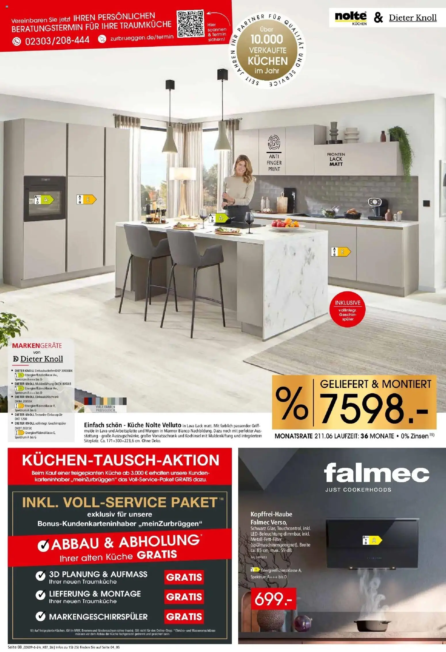 Zurbrüggen Küchen für ihr Zuhause – gültig ab 12.09.2026 | Seite: 8 | Produkte: Geschirrspüler, Küche, Kuchen