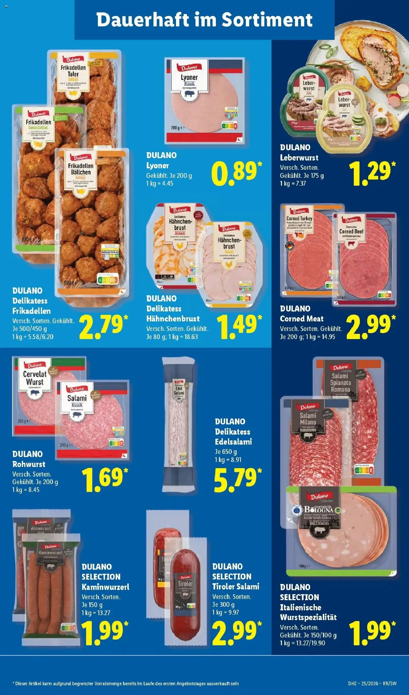 Lidl Prospekt Ebersbach – gültig ab 15.06.2026 | Seite: 15 | Produkte: Hahnchen, Pistazien, Salami, Hahnchenbrust