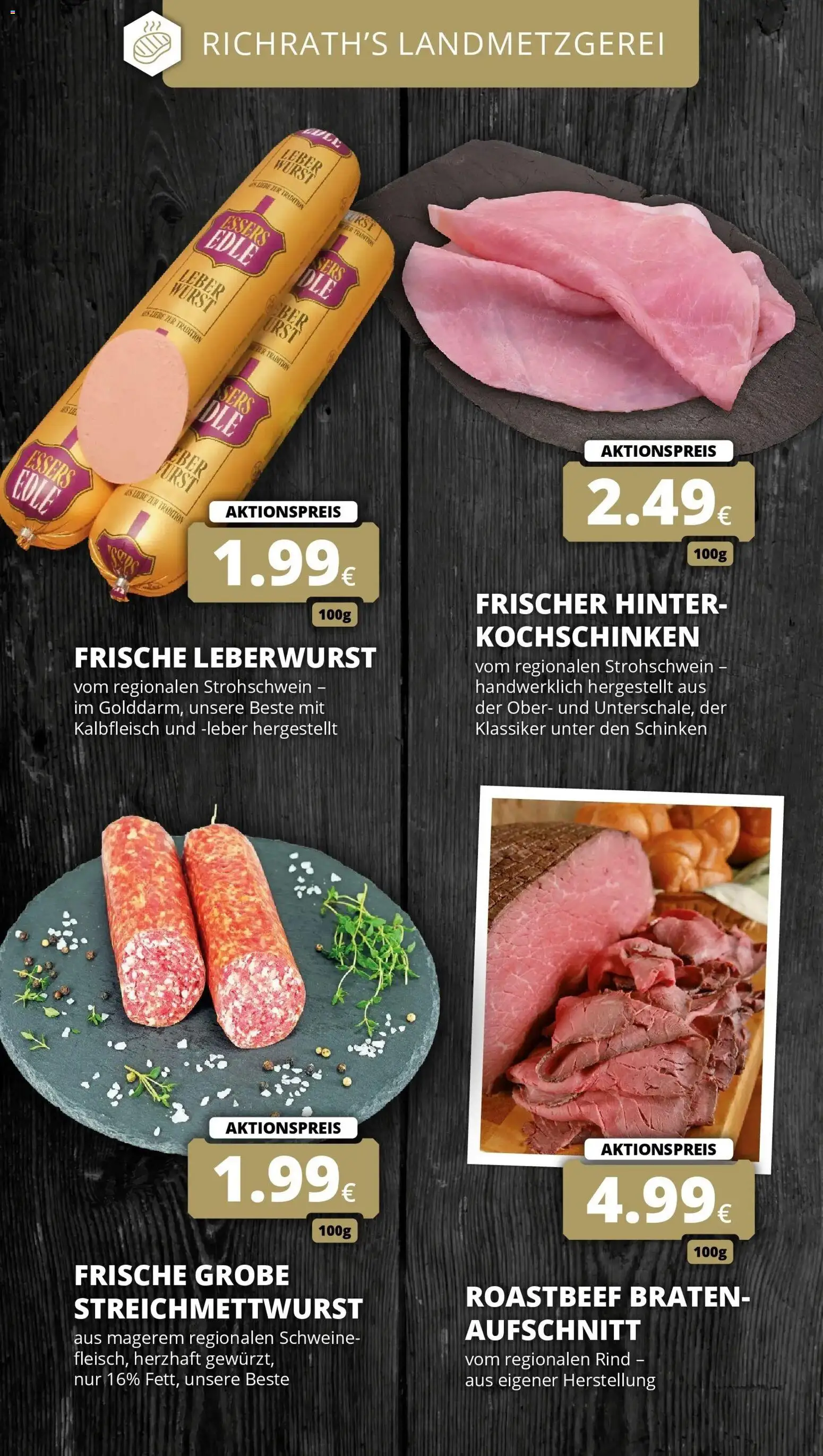REWE Prospekt ab 10.08.2026 zum Blättern » Angebote | Seite: 14 | Produkte: Roastbeef, Wurst, Schinken