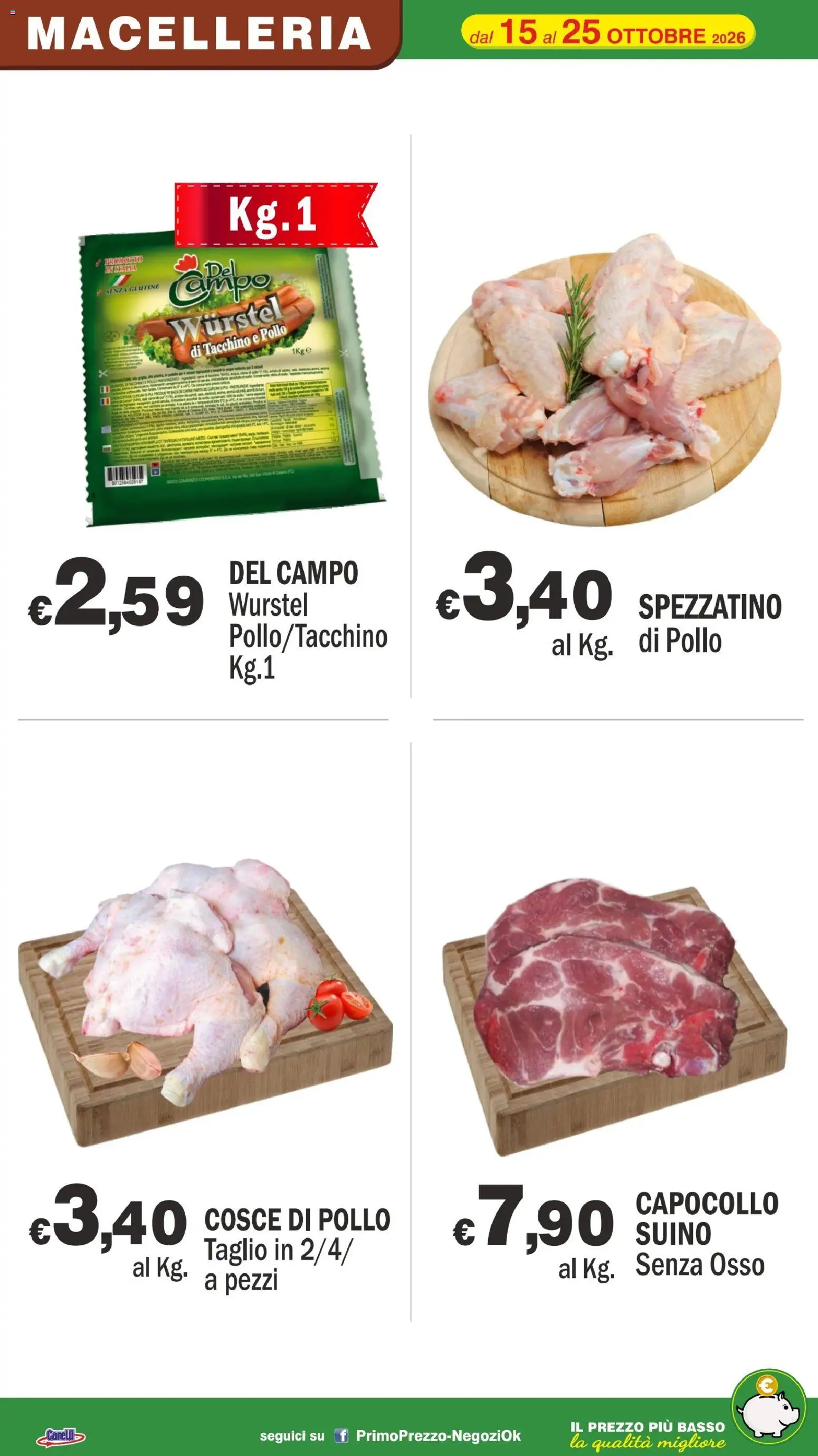 Volantino Primo Prezzo del 15/10/2026 | Pagina: 39
