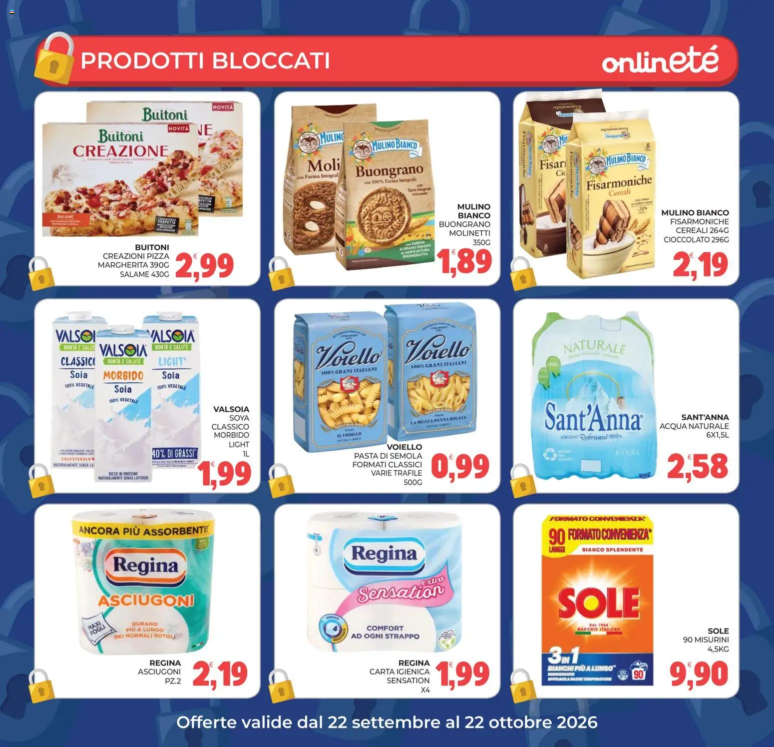 Volantino Eté del 02/10/2026 | Pagina: 31 | Prodotti: Salame, Acqua, Pasta di semola, Acqua naturale