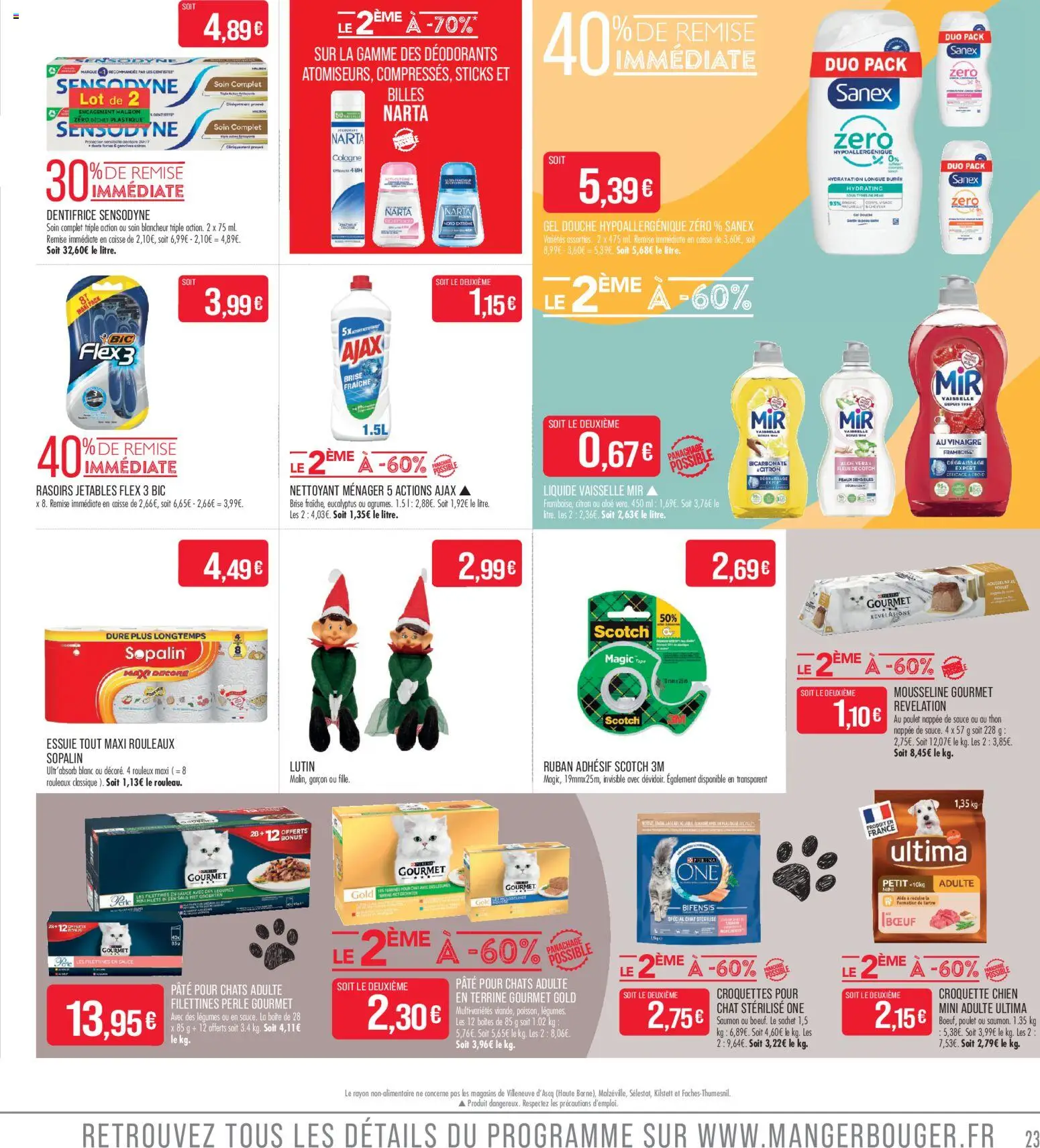 {H1} | Page: 23 | Produits: Citron, Ajax, Framboises, Dentifrice Sensodyne