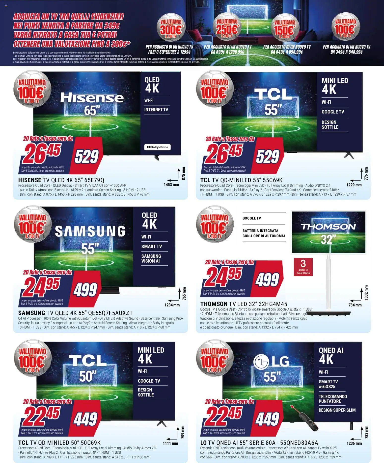 Volantino Trony del 21.05.2026 | Pagina: 4 | Prodotti: Tv samsung, The, TV, Batteria