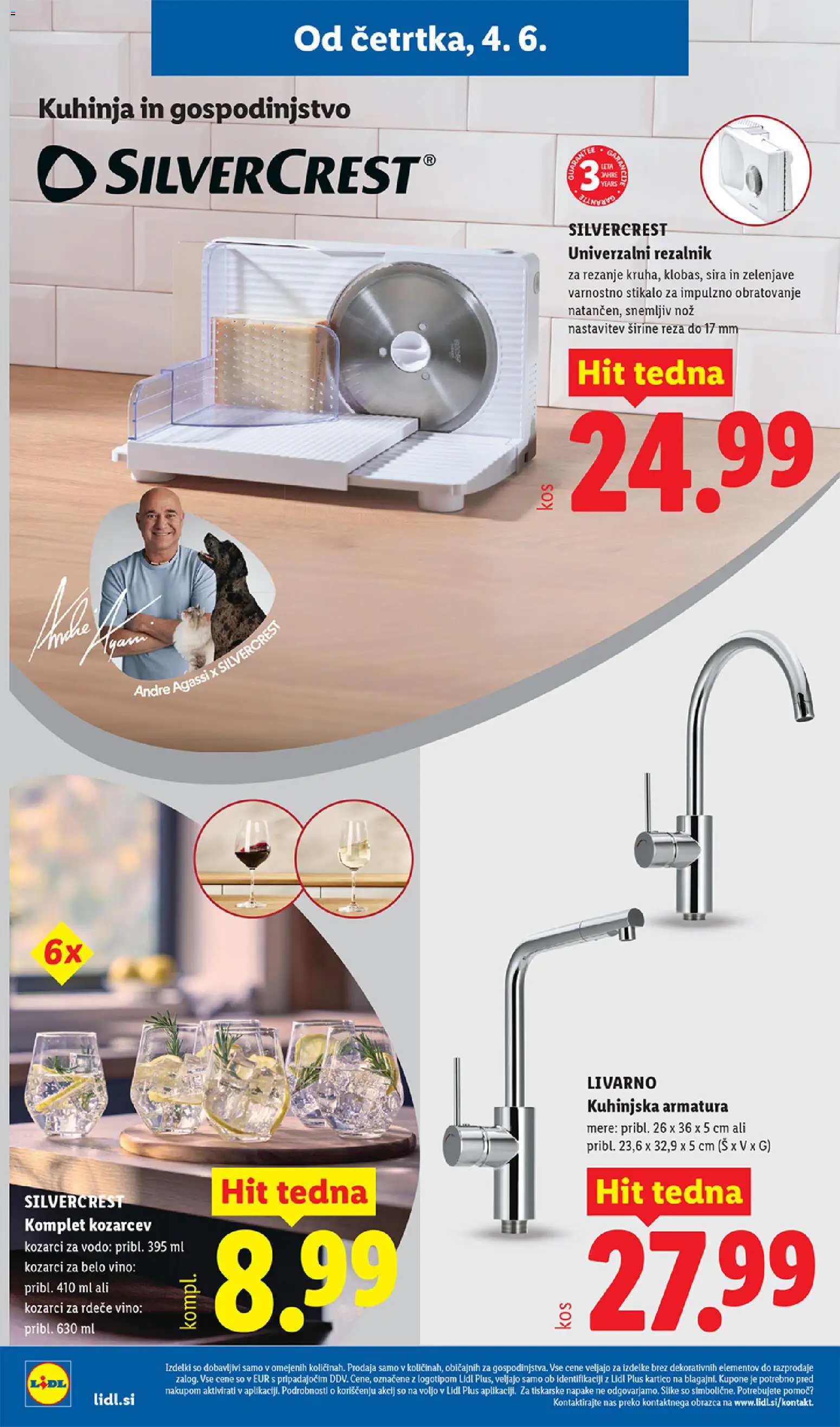 Novi Lidl katalog ponudbe – veljaven od 04.06.2026 | Stran: 32 | Izdelki: Rezalnik, Nož, Kuhinja, Vino