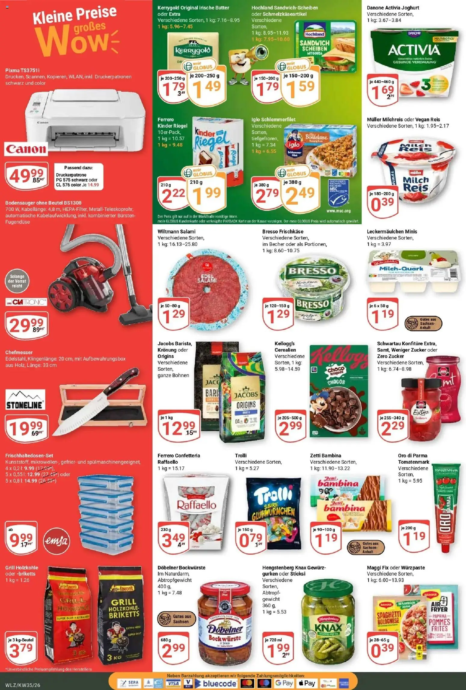 Globus Prospekt Weischlitz (ab 24.08.2026) » Angebote online | Seite: 6 | Produkte: Gewicht, Maggi, Spaghetti, Gurken