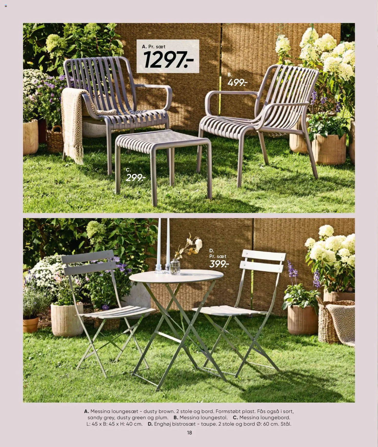 Bilka tilbudsavis – gyldig fra 27.03.2026 | Side: 18 | Produkter: Bord, Loungesæt