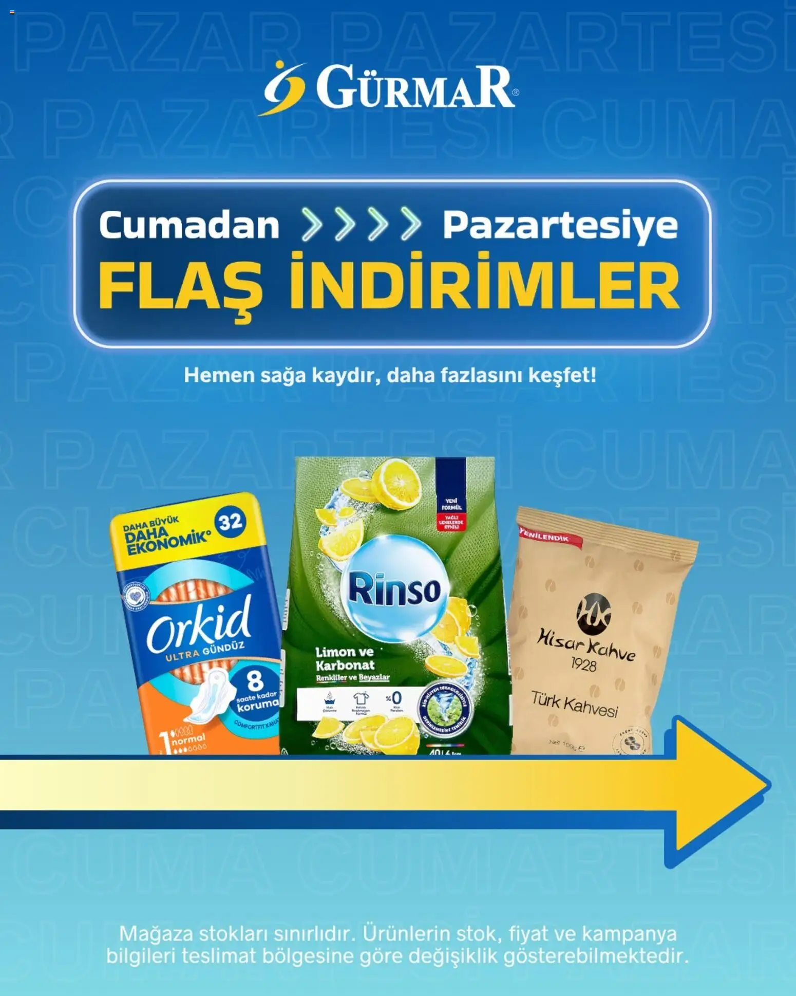 Gürmar - Flaş indirimler - 15.05.2026 tarihinden itibaren geçerlidir | Sayfa: 1 | Ürünler: Kahve, Limon