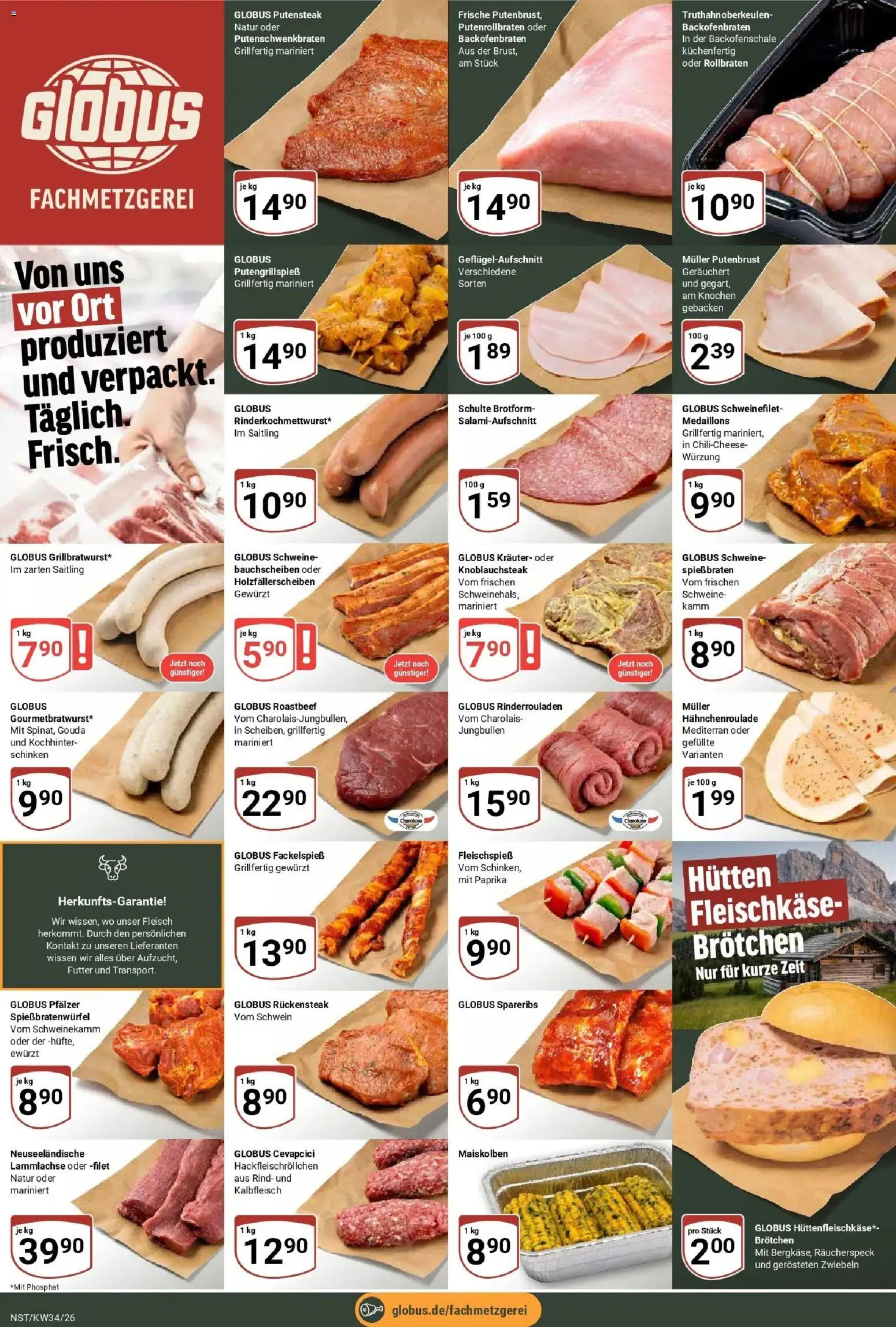 Globus Prospekt Neustadt (ab 17.08.2026) » Angebote online | Seite: 9 | Produkte: Cevapcici, Schweinefilet, Paprika, Schinken