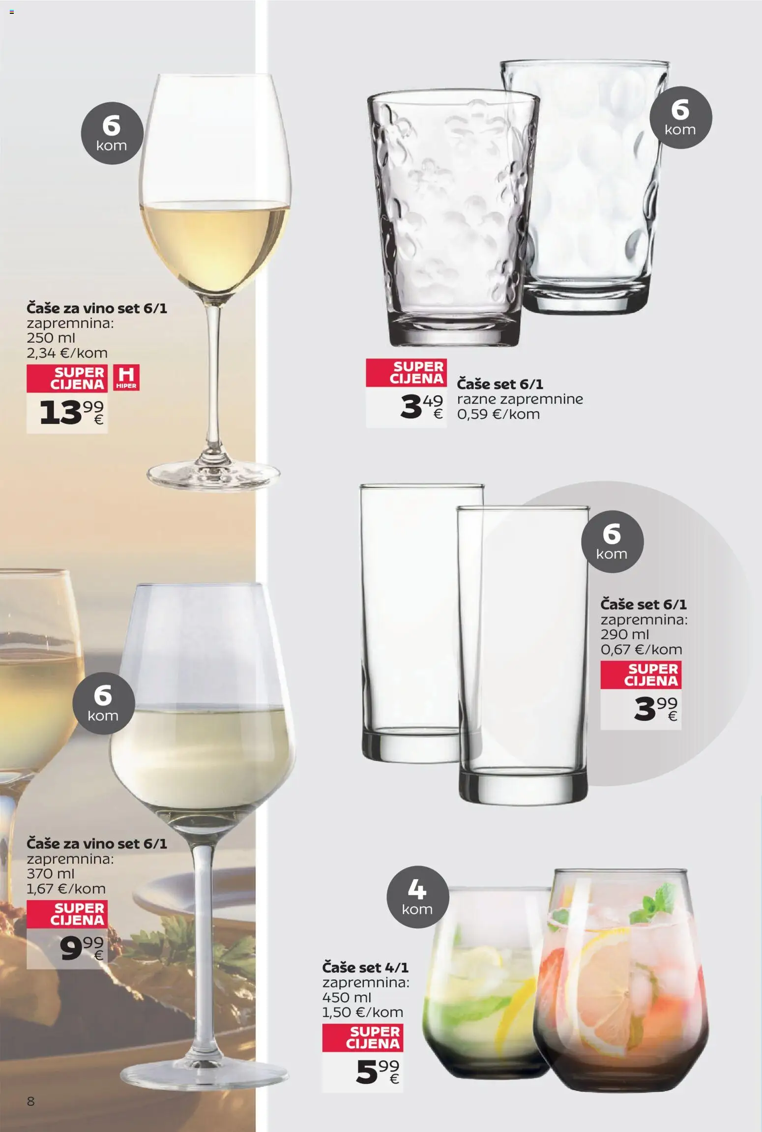 Tommy katalog | vrijedi od 14.09.2026 | Stranica: 8 | Proizvodi: Vino, Čaše