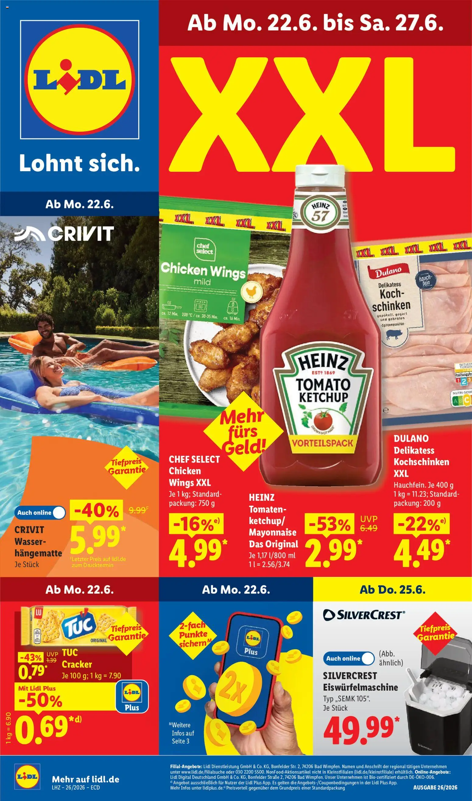 Lidl Německo leták od 22.06.2026 | Strana: 1