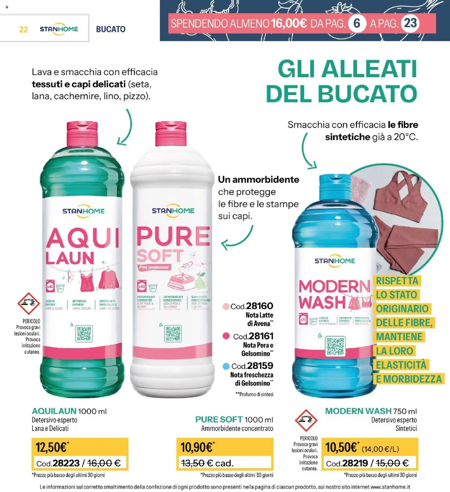 Volantino Stanhome del 20/10/2026 | Pagina: 22 | Prodotti: Detergente, Tè, Basso, Padella