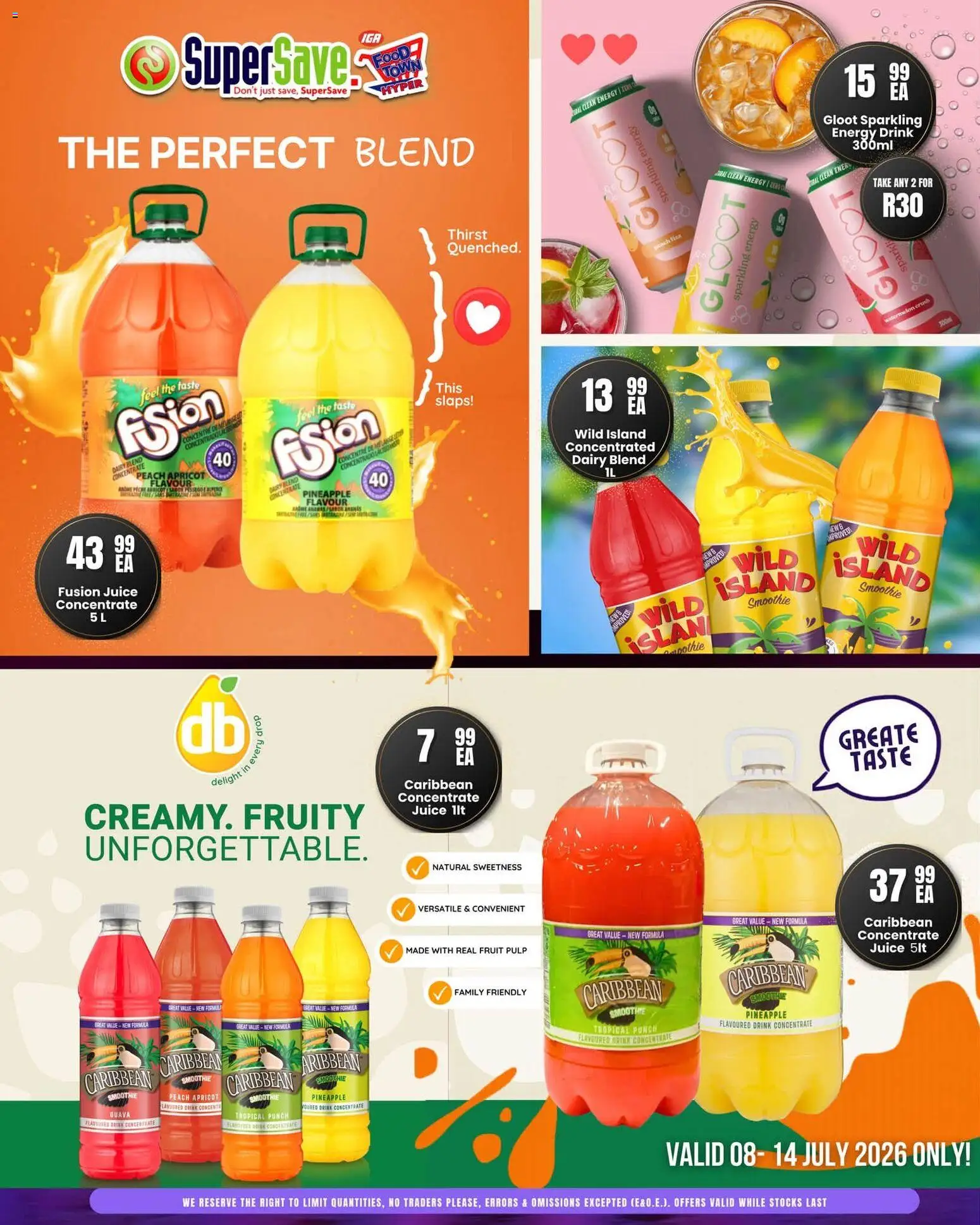 New Super Save catalogue – valid from 11/07/2026 | Page: 16 | Products: Juice, Pineapple, Fruit, Dairy blend