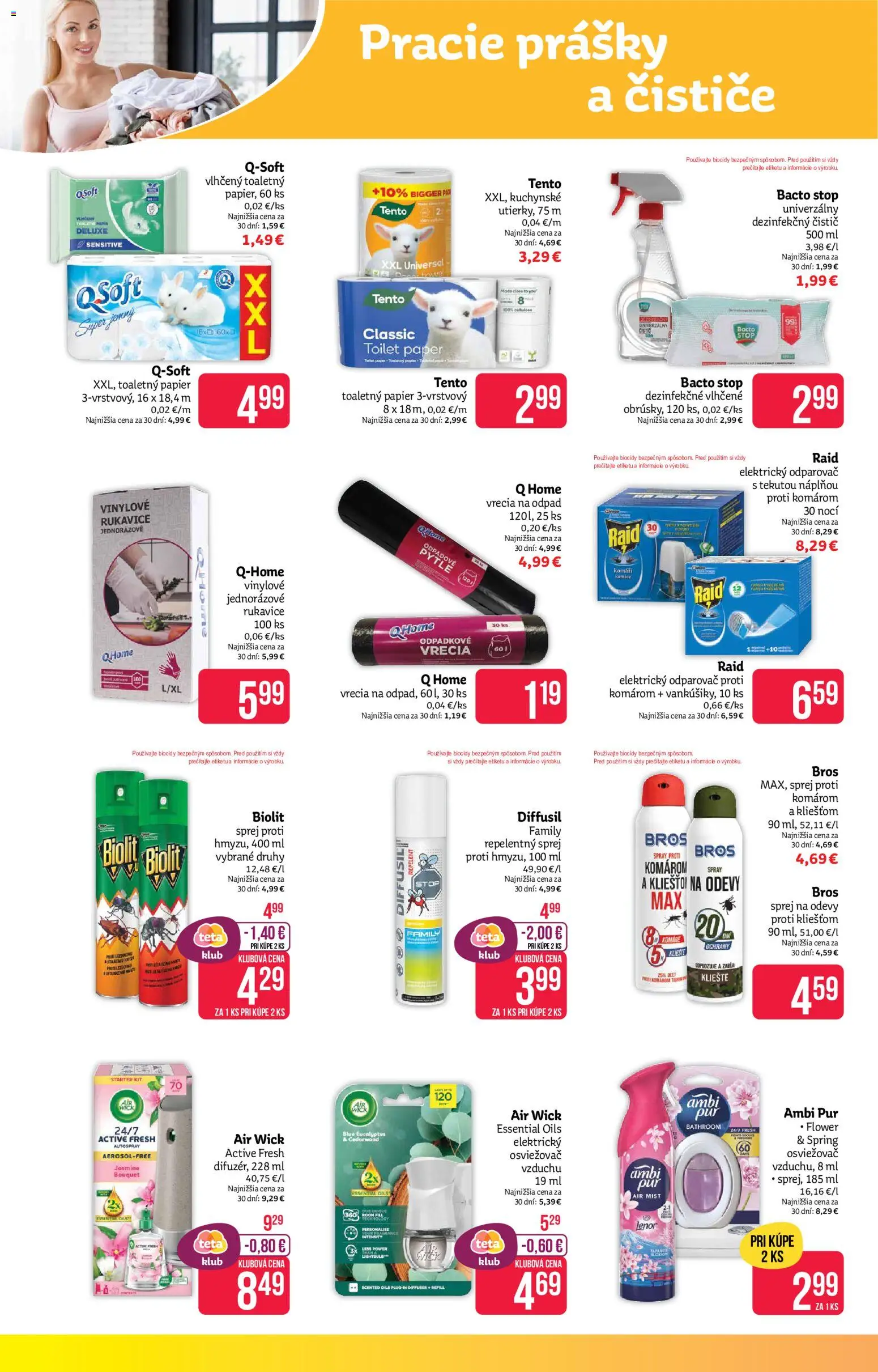 Nové Teta drogerie akcie – leták je platný od 06.07.2026 | Strana: 14 | Produkty: Pás, Osviežovač vzduchu, Air Wick
