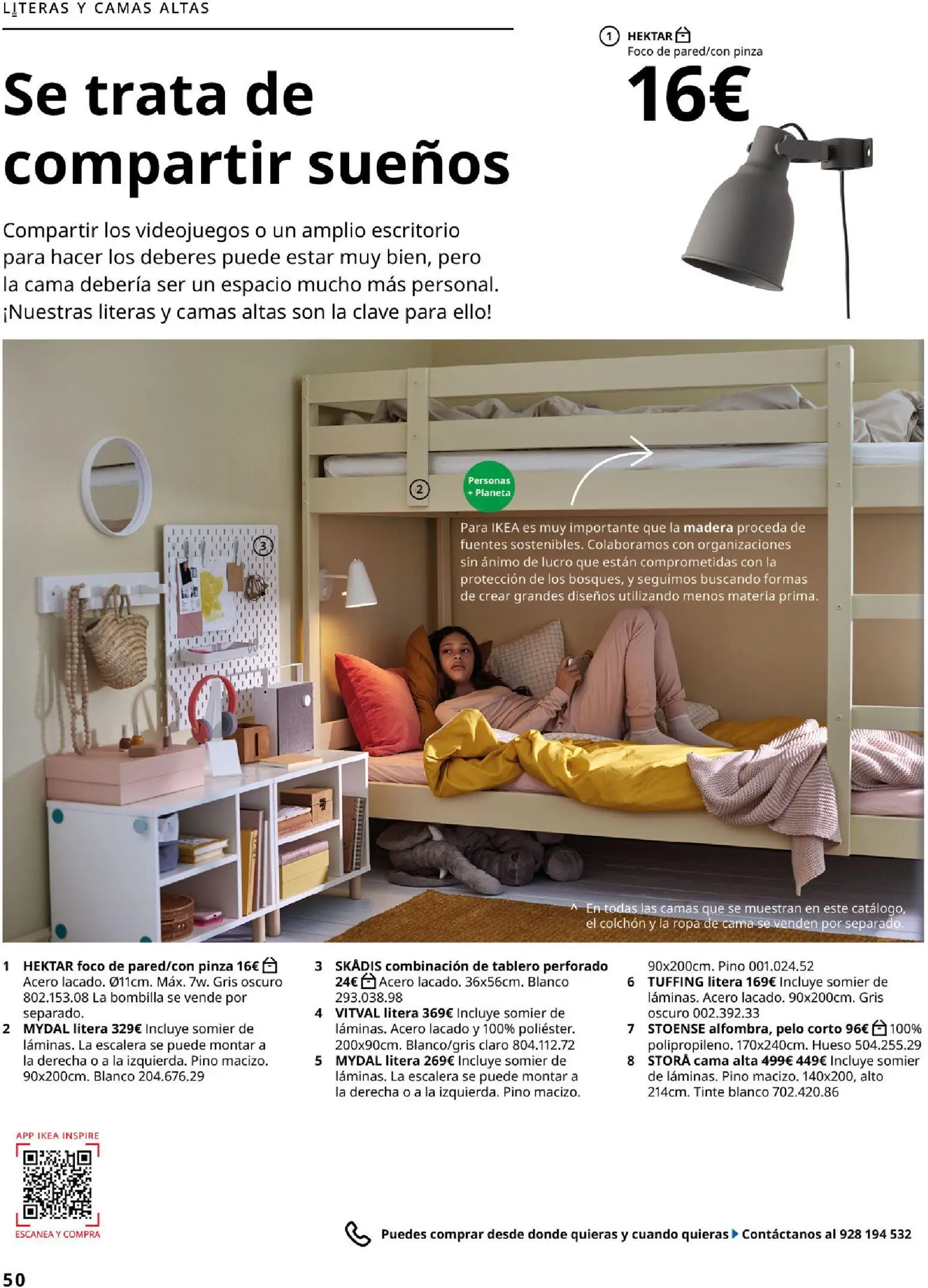 Catálogo IKEA Dormitorios │ válido desde el 01/02/2026 | Página: 50 | Productos: Somier, Ropa, Κασέρι, Cama