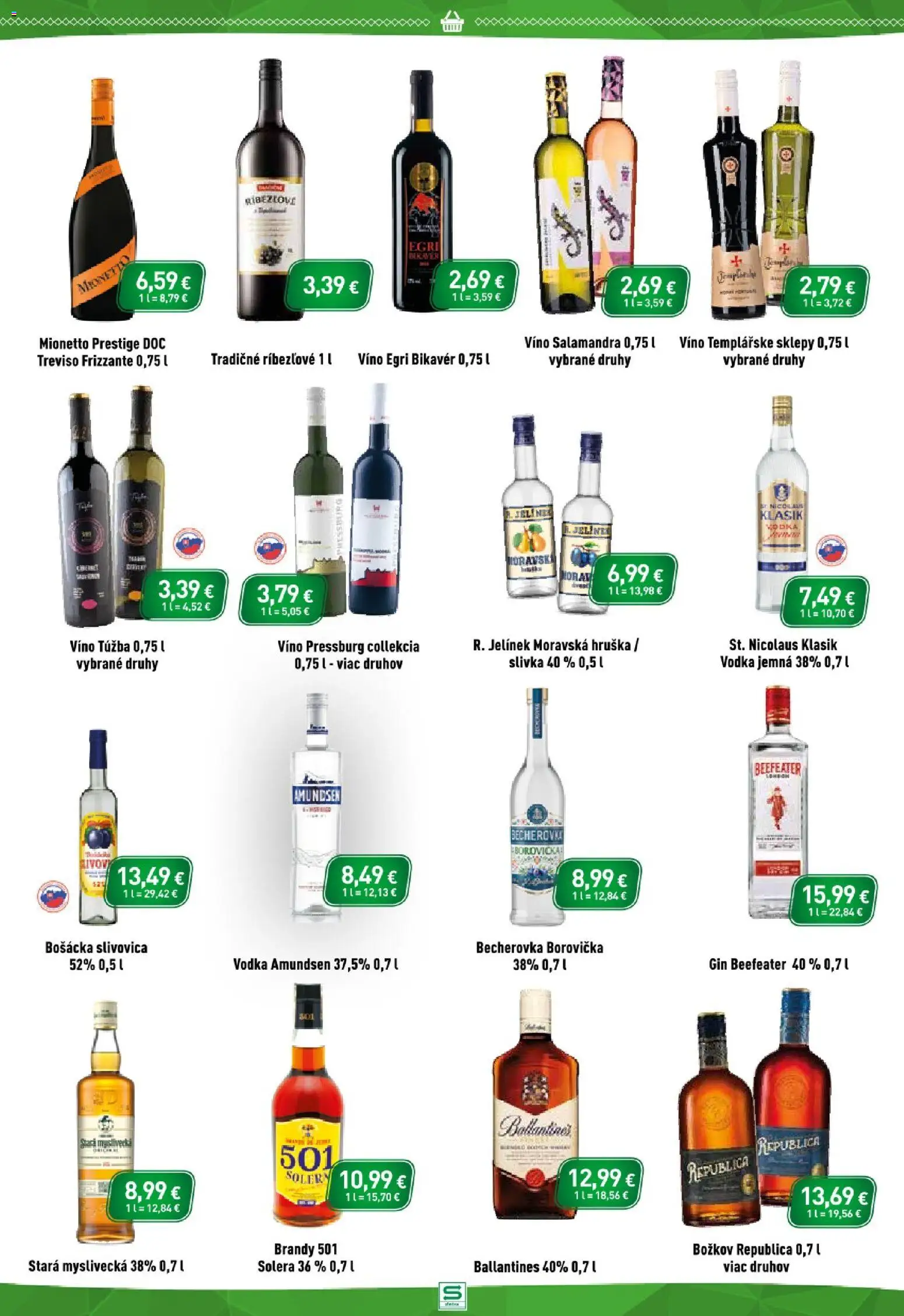 Nové Sintra akcie – leták je platný od 16.07.2026 | Strana: 11 | Produkty: Beefeater, Víno, Republica, Slivovica
