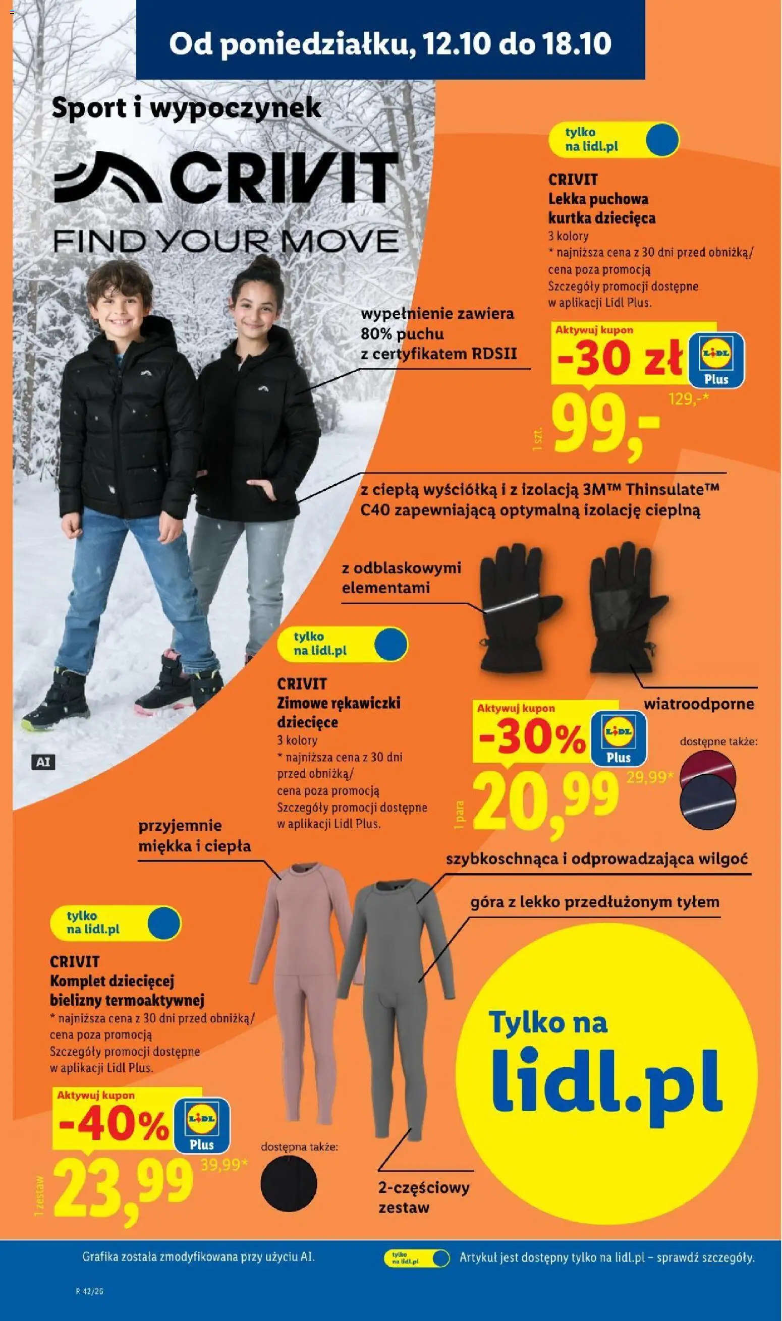 Lidl Katalog od 12.10.2026 | Strona: 8 | Produkty: Kurtka, Rękawiczki