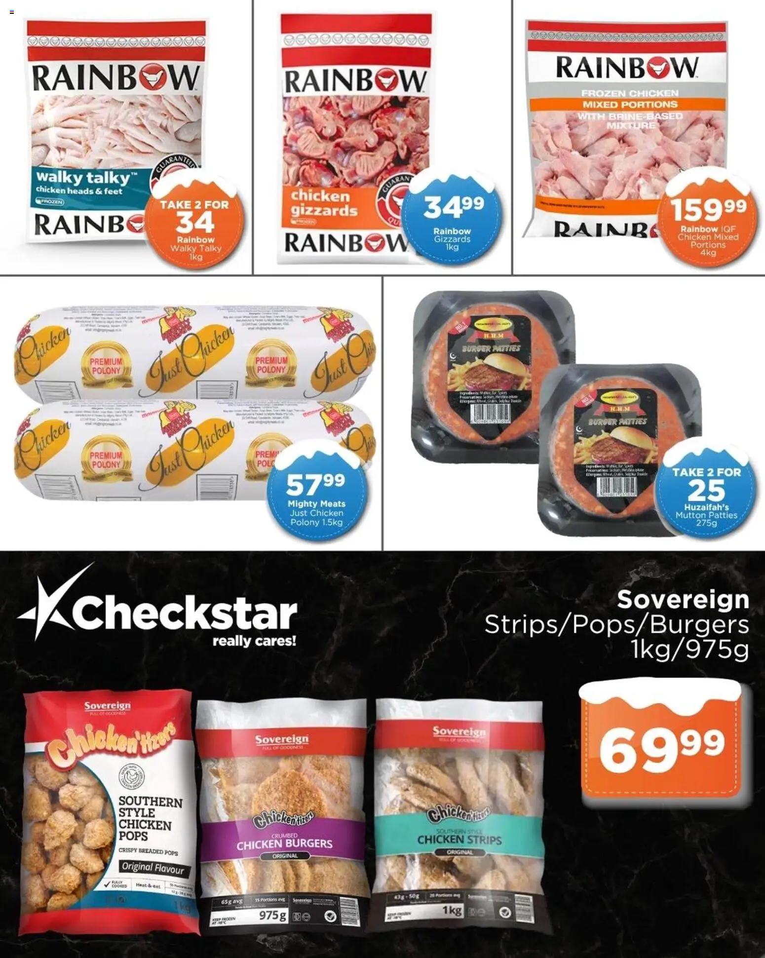 New Check Star catalogue – valid from 25.05.2026 | Page: 4 | Products: Polony, Chicken, Burgers