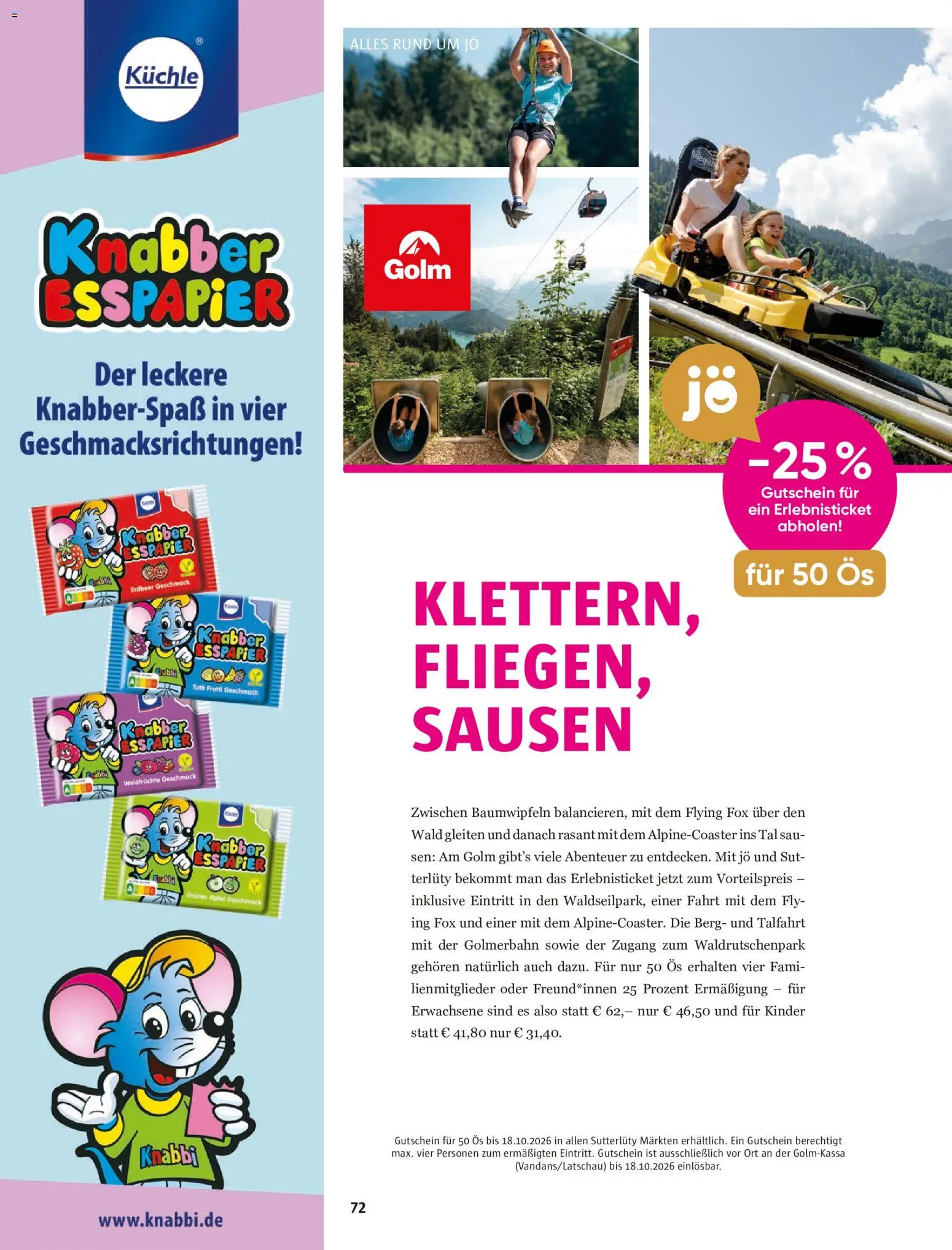 Sutterlüty Sommer 2026 gültig ab 21.10.2026 | Seite: 72 | Produkte: Äpfel