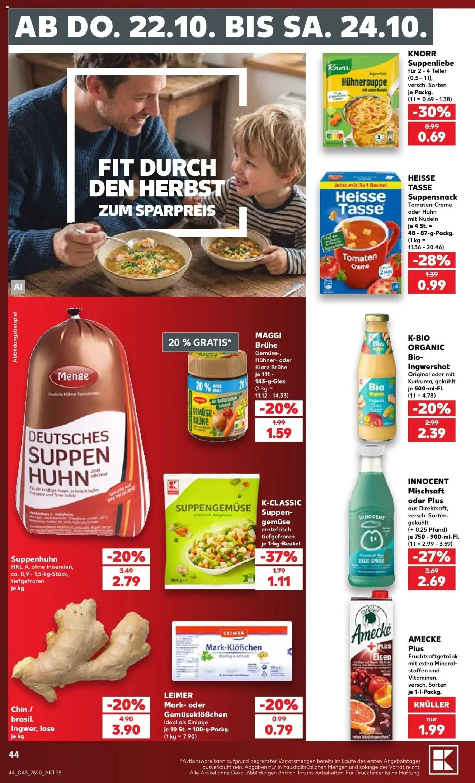 Prospekt Kaufland ab 19.10.2026 » Angebote Online zum Blättern | Seite: 48 | Produkte: Maggi, Brühe, Creme, Gemüse