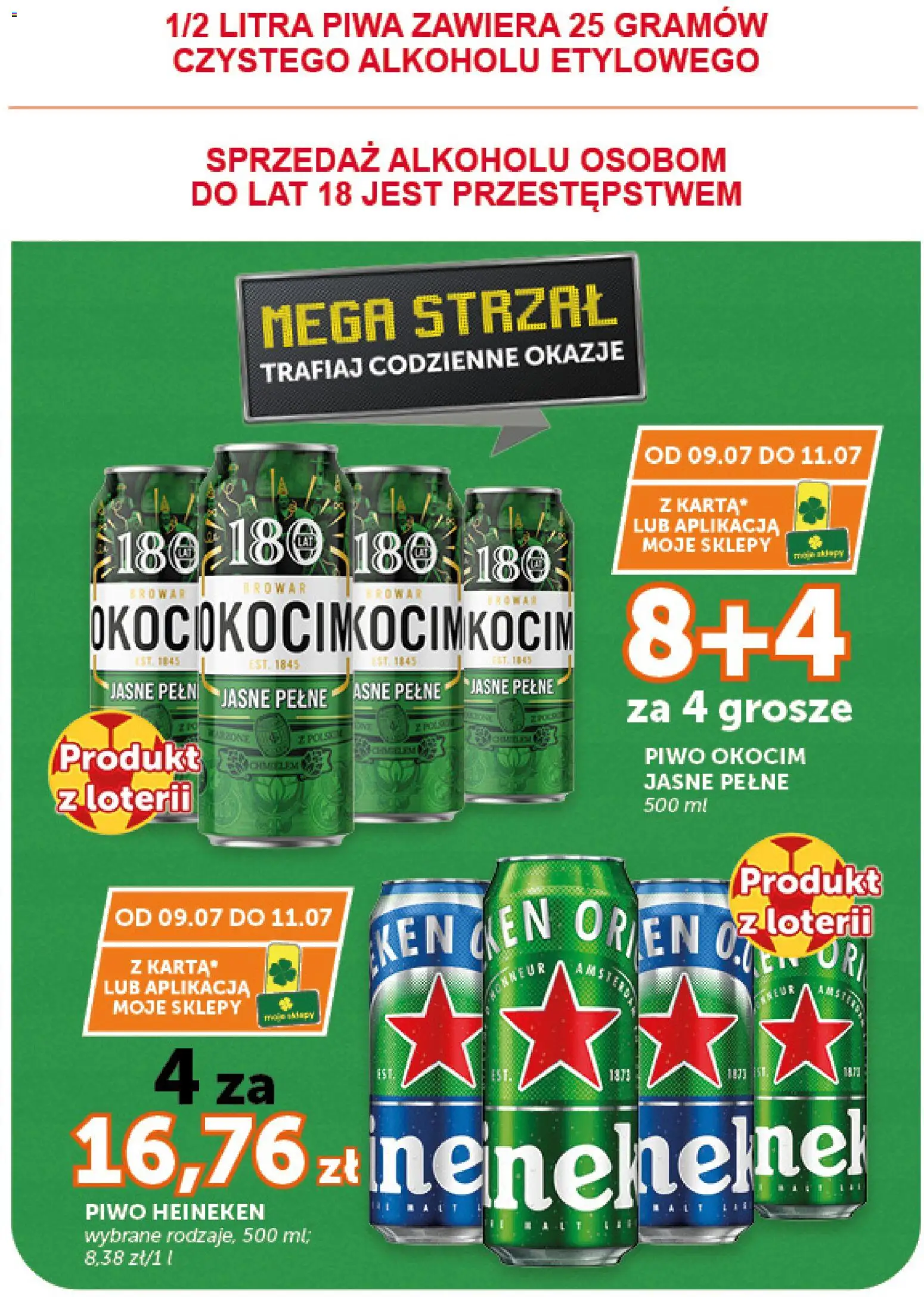 Euro Sklep gazetka od 09.07.2026 | Strona: 12 | Produkty: Piwo, Heineken