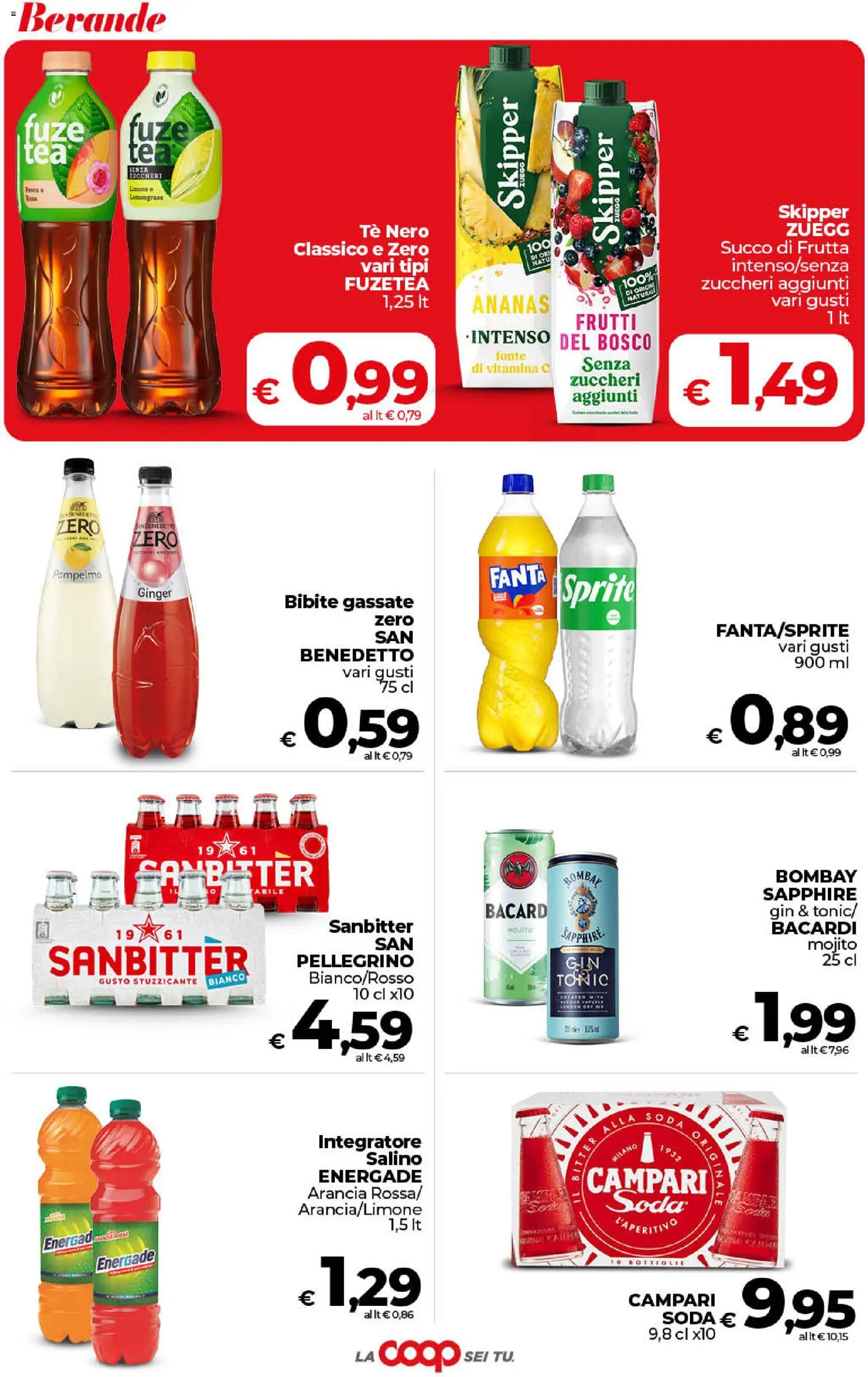 Volantino COOP del 31/07/2026 | Pagina: 38 | Prodotti: Succo, Tè, Gin, Frutta