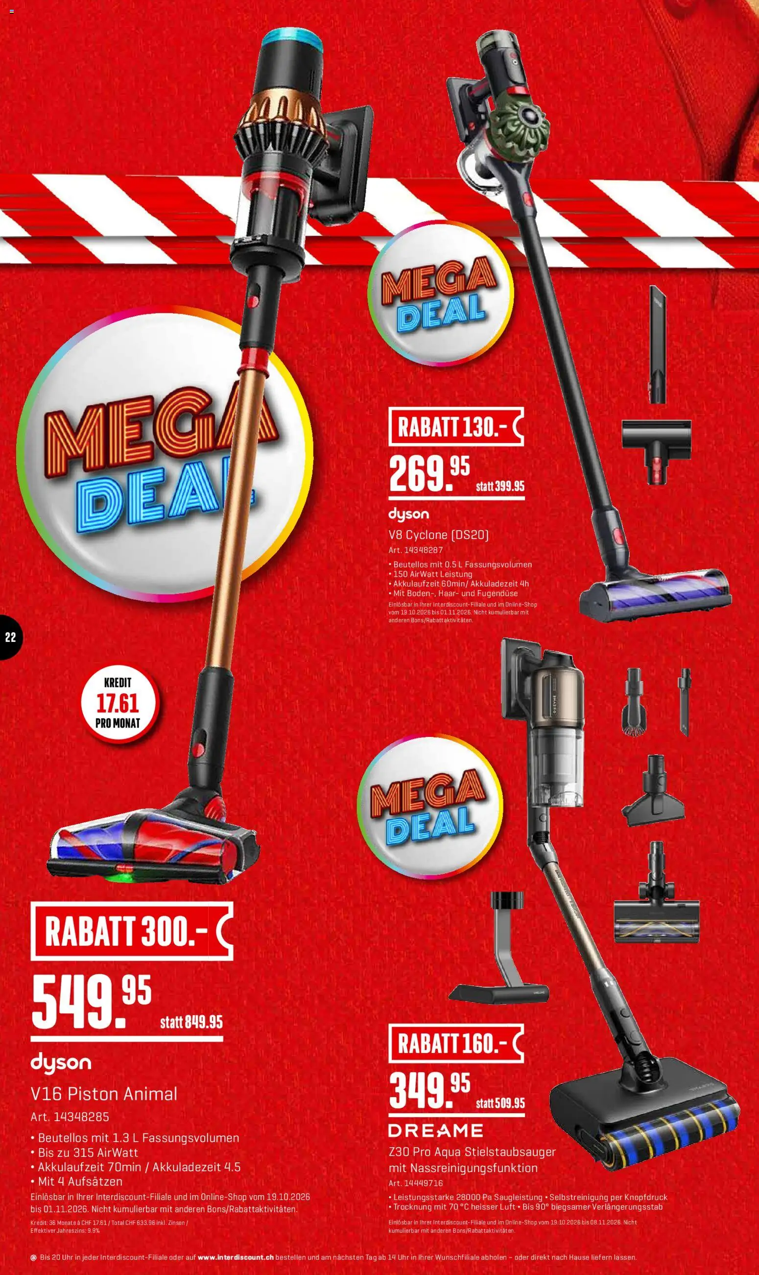 Interdiscount aktionen – gültig ab 19.10.2026 | Seite: 22 | Produkte: Uhr, Dyson