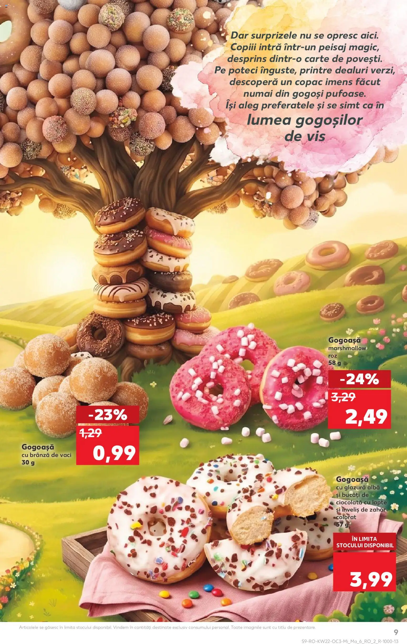 Noul catalog Kaufland – valabil de la 27.05.2026 | Pagină: 9 | Produse: Lapte, Ciocolată, Gogoși, Zahăr