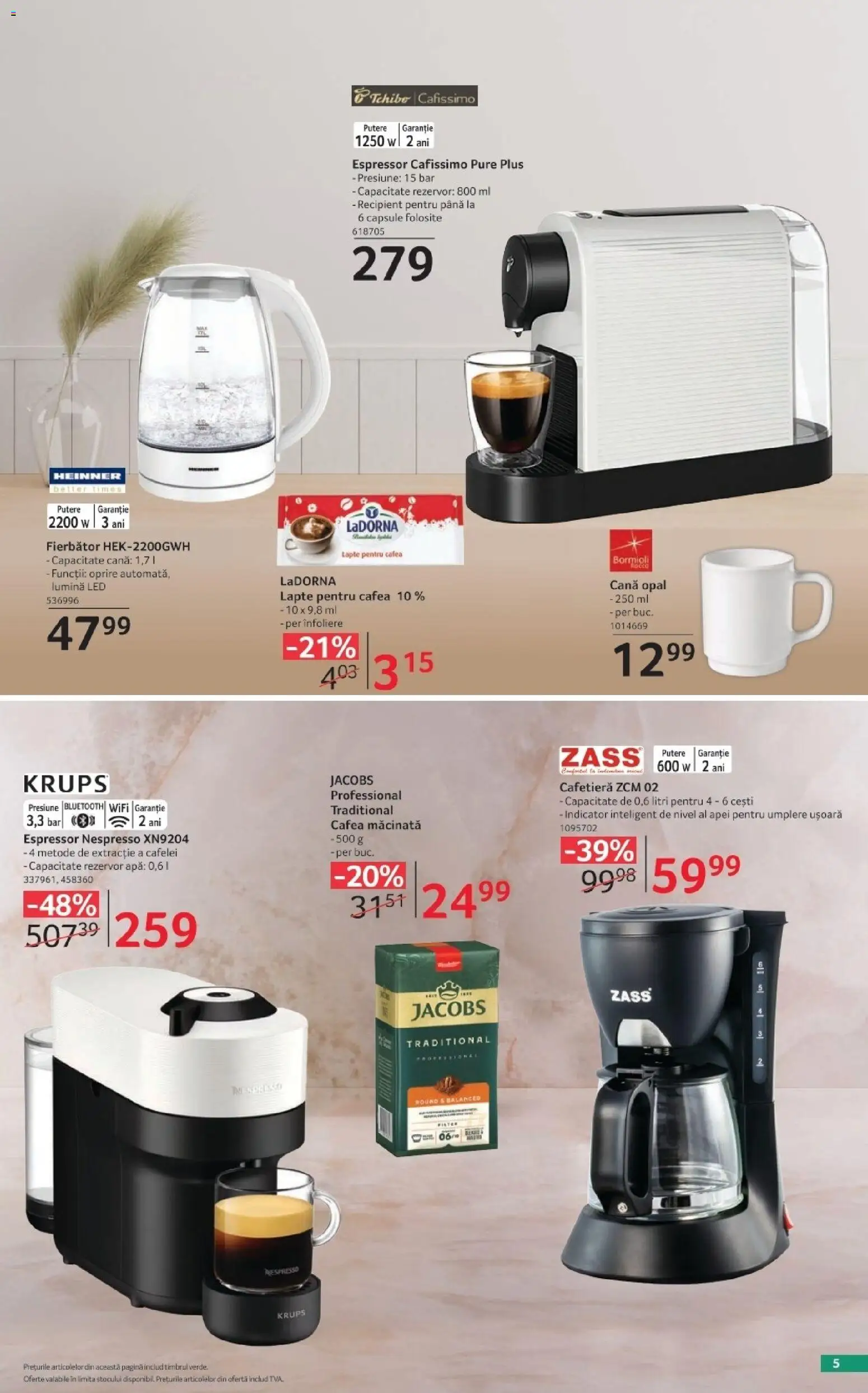 Noul catalog Selgros – valabil de la 02.10.2026 | Pagină: 5 | Produse: Lumină, Lapte, Cafea, Plus