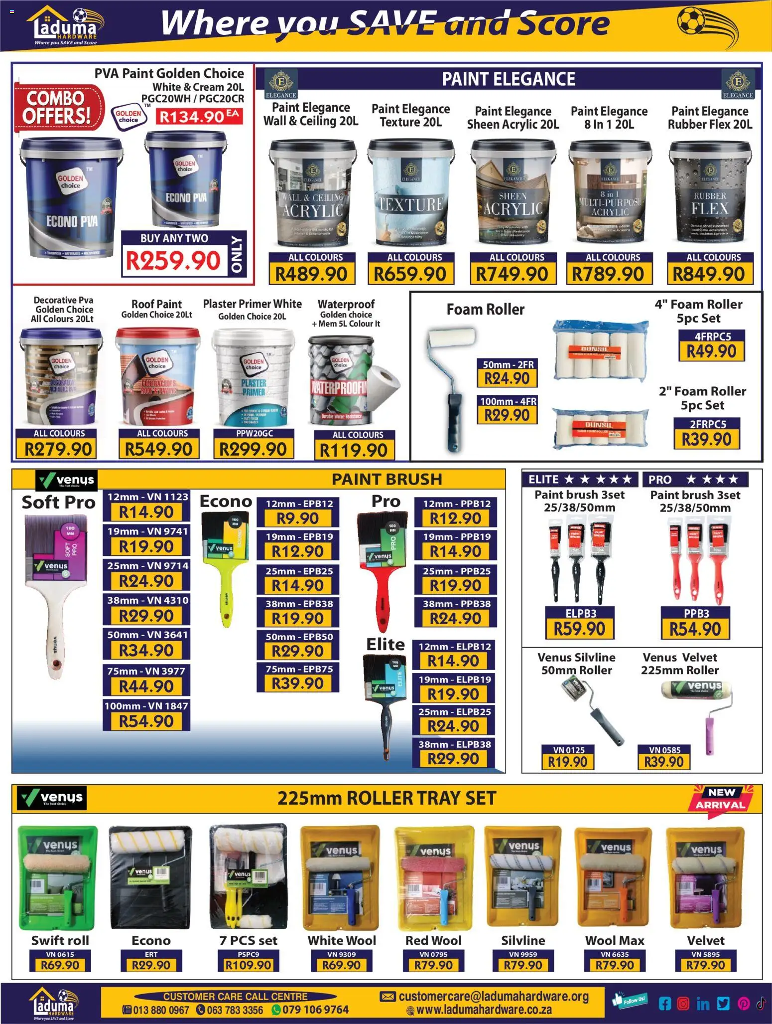 New Laduma Hardware catalogue – valid from 01.02.2026 | Page: 14 | Products: Tray, Cream, Plaster, Foam
