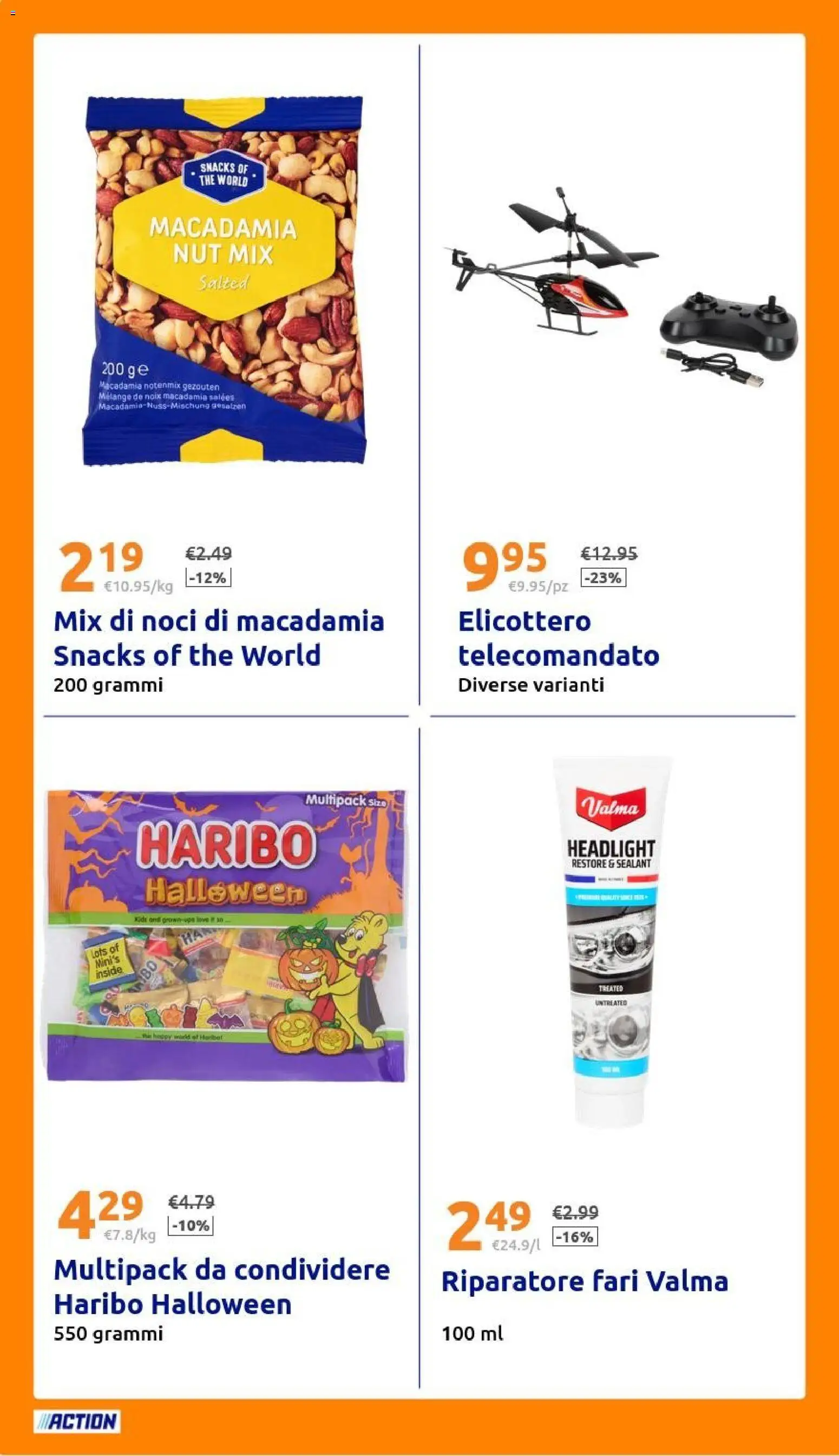 Volantino Action del 07/10/2026 | Pagina: 20 | Prodotti: Noci di macadamia, Noci, The