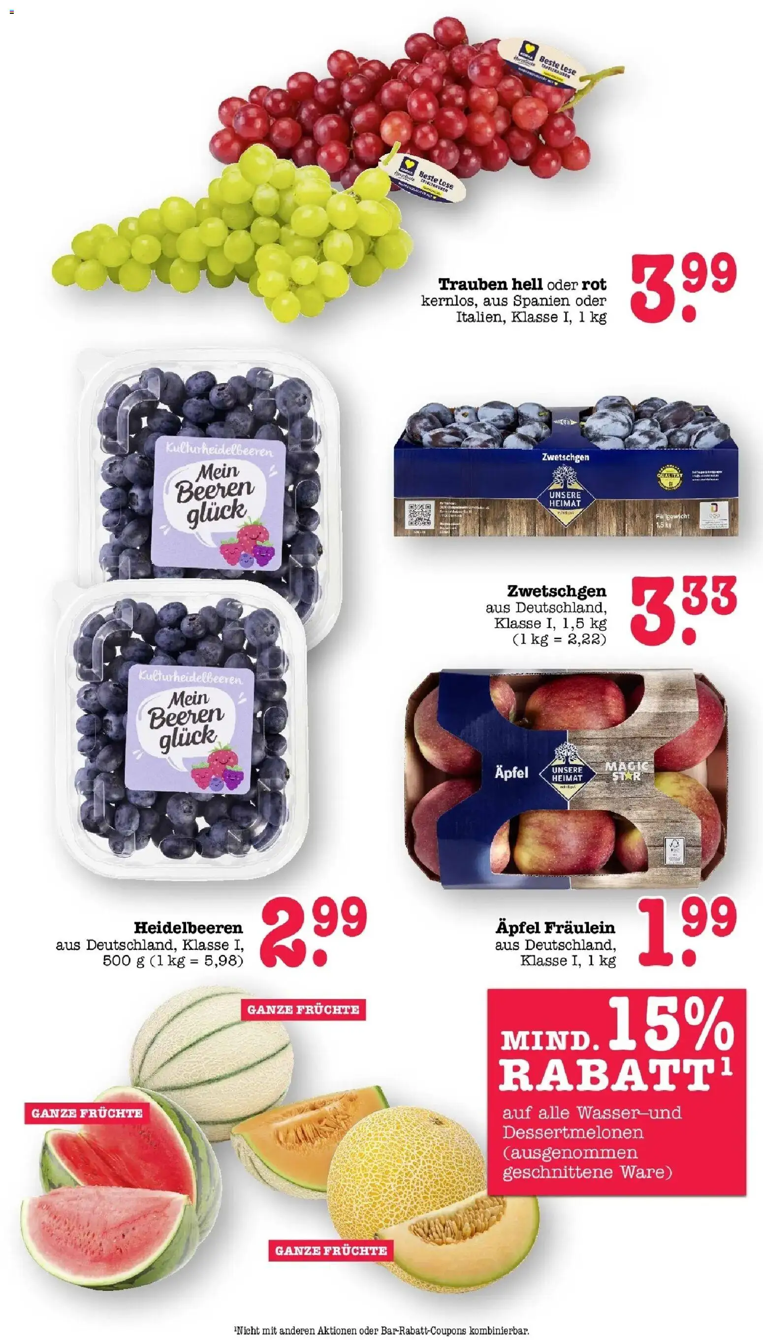 Edeka Prospekt Mainz-Weisenau – gültig ab 27.07.2026 | Seite: 20 | Produkte: Trauben, Äpfel, Zwetschgen, Heidelbeeren