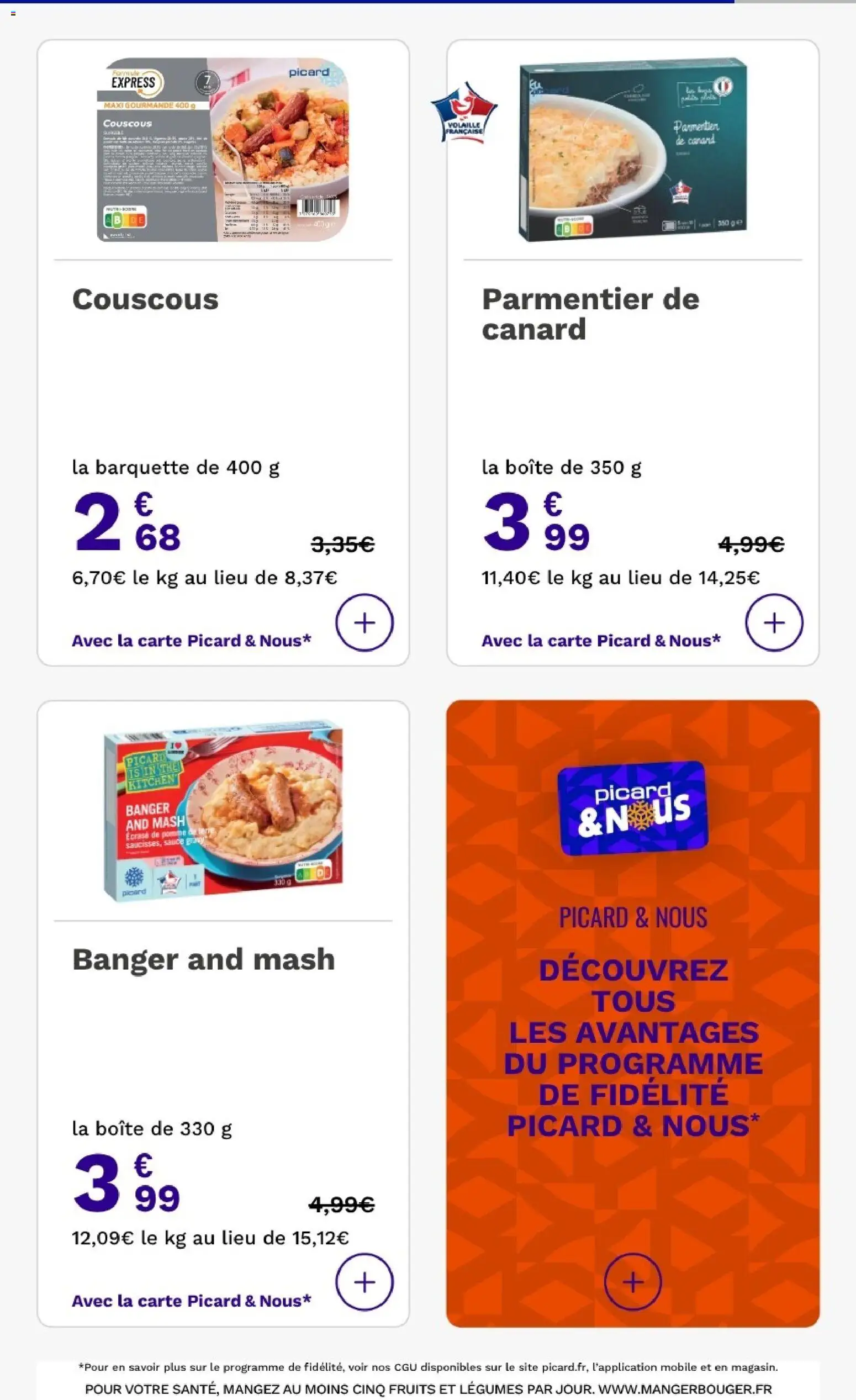 {H1} | Page: 22 | Produits: Pomme, Volaille, Couscous