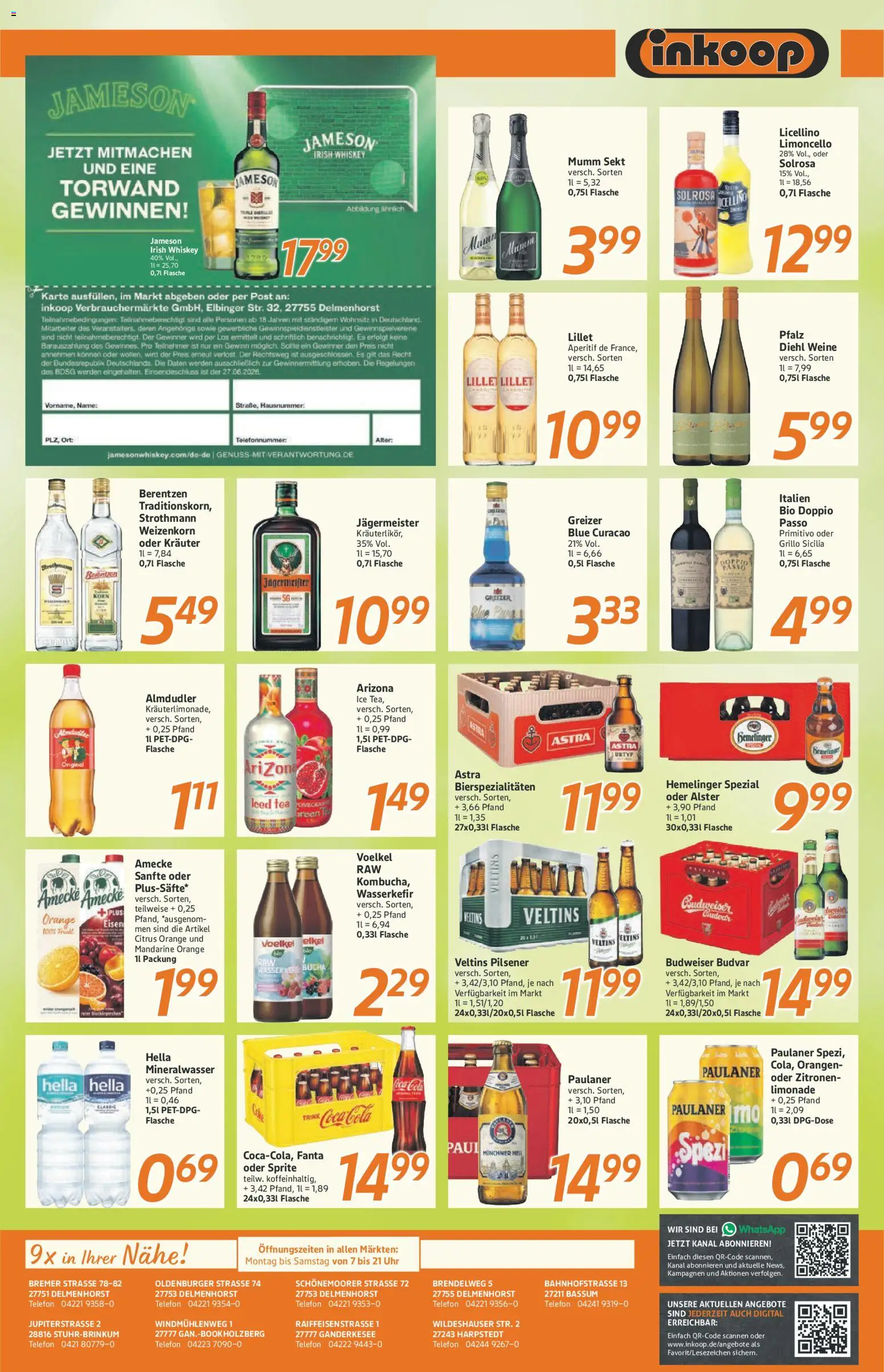 Inkoop Prospekt – gültig ab 08.06.2026 | Seite: 7 | Produkte: Mumm sekt, Limonade, Hella, Zitronen