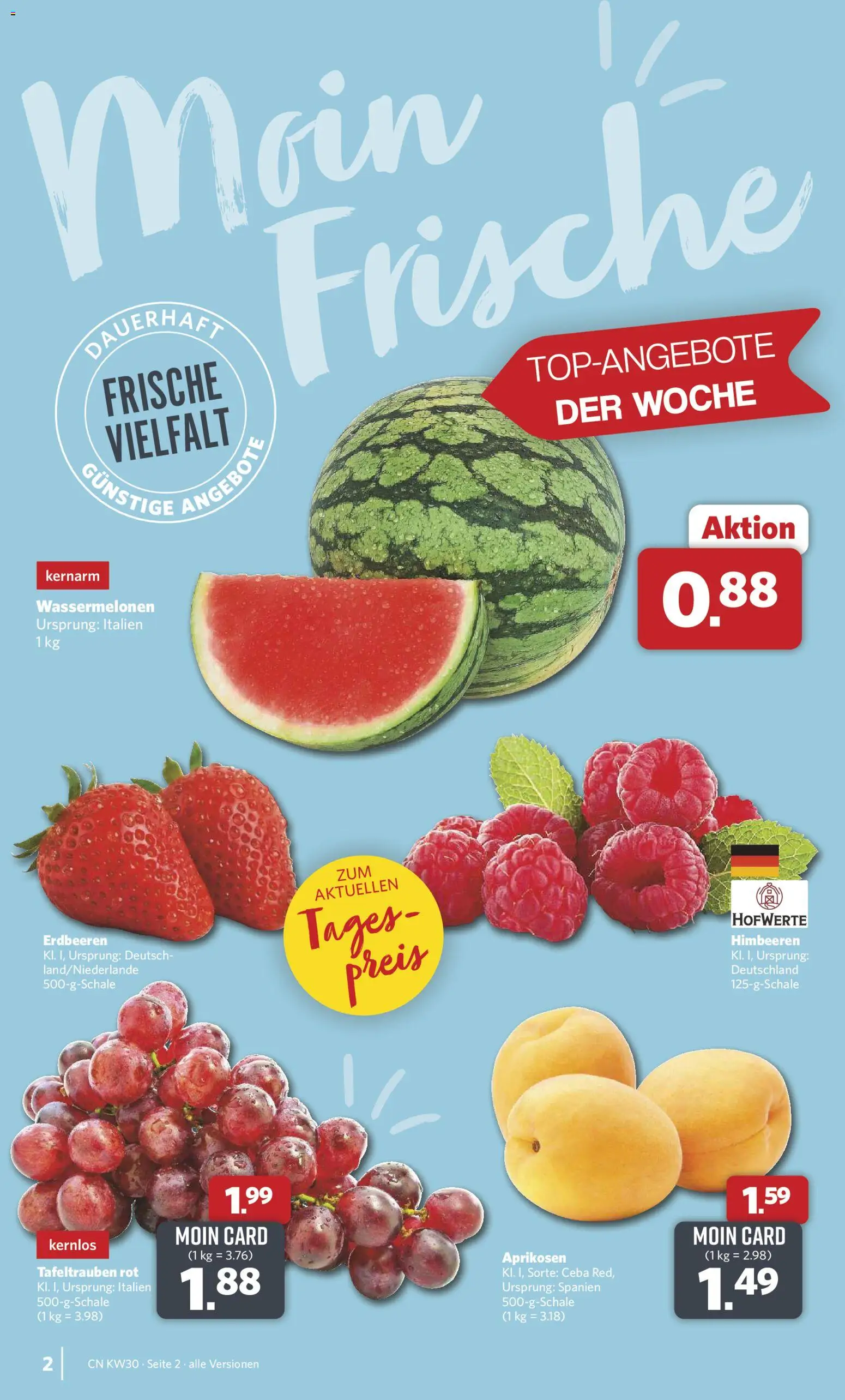 Combi Prospekt – gültig ab 20.07.2026 | Seite: 2 | Produkte: Himbeeren, Erdbeeren