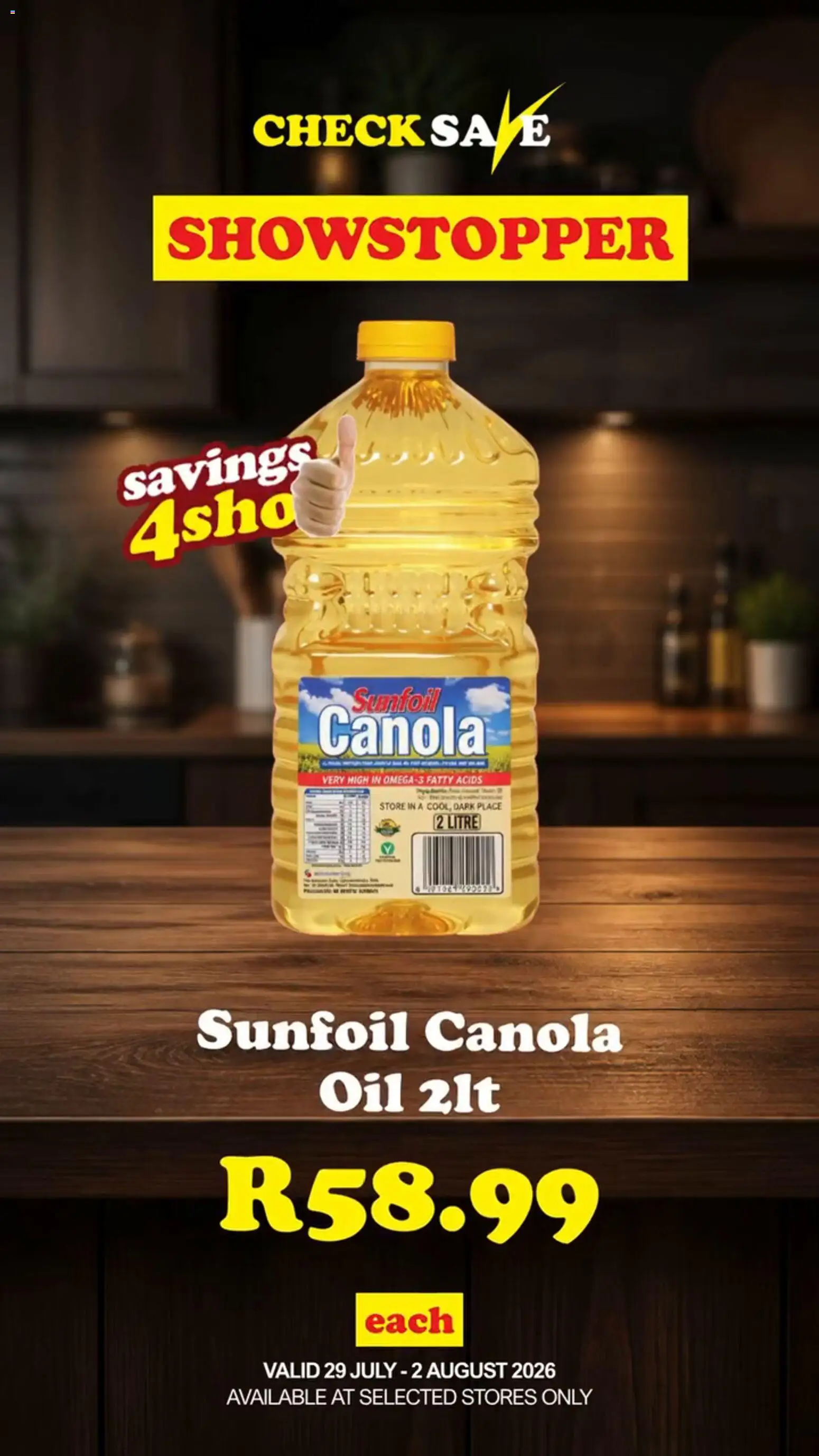 New Check Save catalogue – valid from 29/07/2026 | Page: 2 | Products: Oil