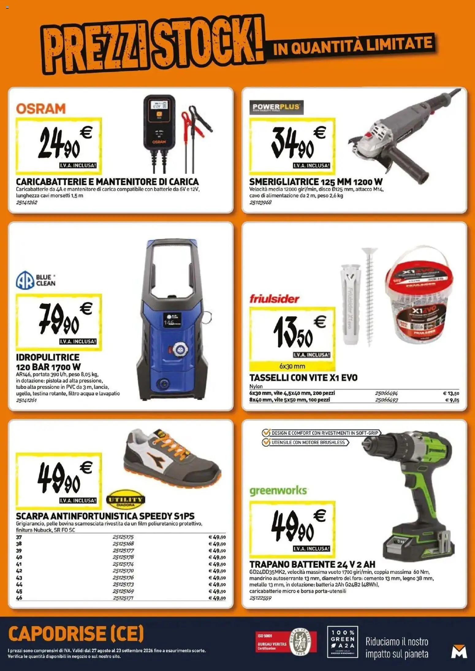 Nuovo TECNOMAT catalogo Capodrise dal 27/08/2026 > offerte anteprima 🛍️ | Pagina: 20 | Prodotti: Cavo, Trapano, Disco, Cemento