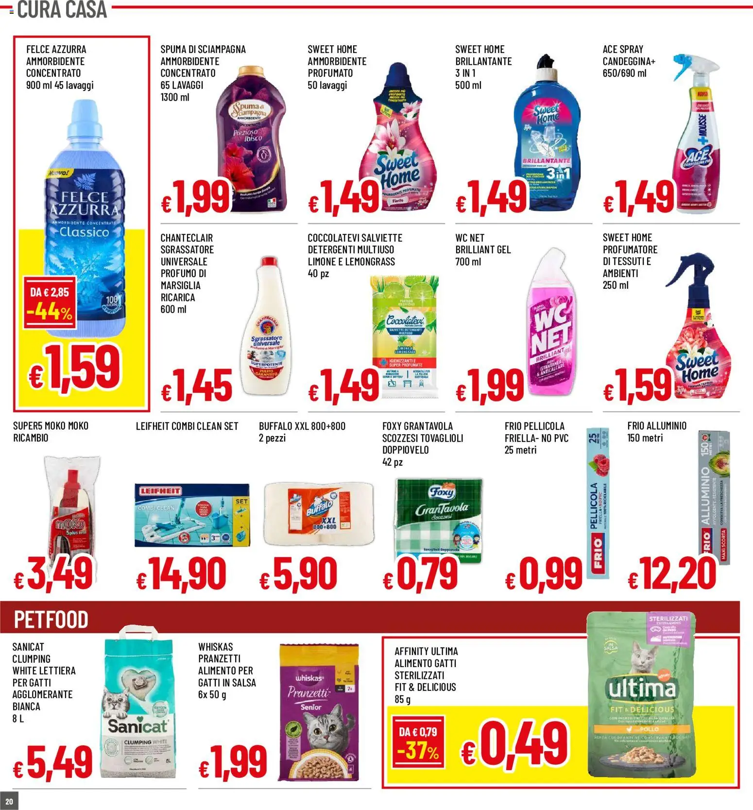 Volantino Galassia del 17/09/2026 | Pagina: 20 | Prodotti: Ammorbidente, Candeggina, WC, Profumo