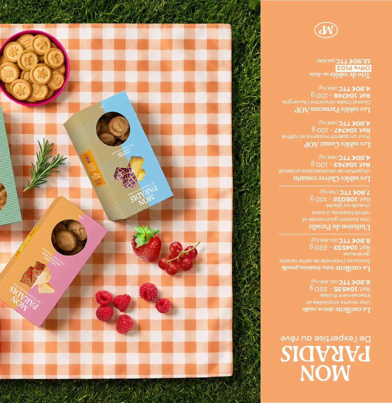 {H1} | Page: 25 | Produits: Groseille, Parfum, Parmesan