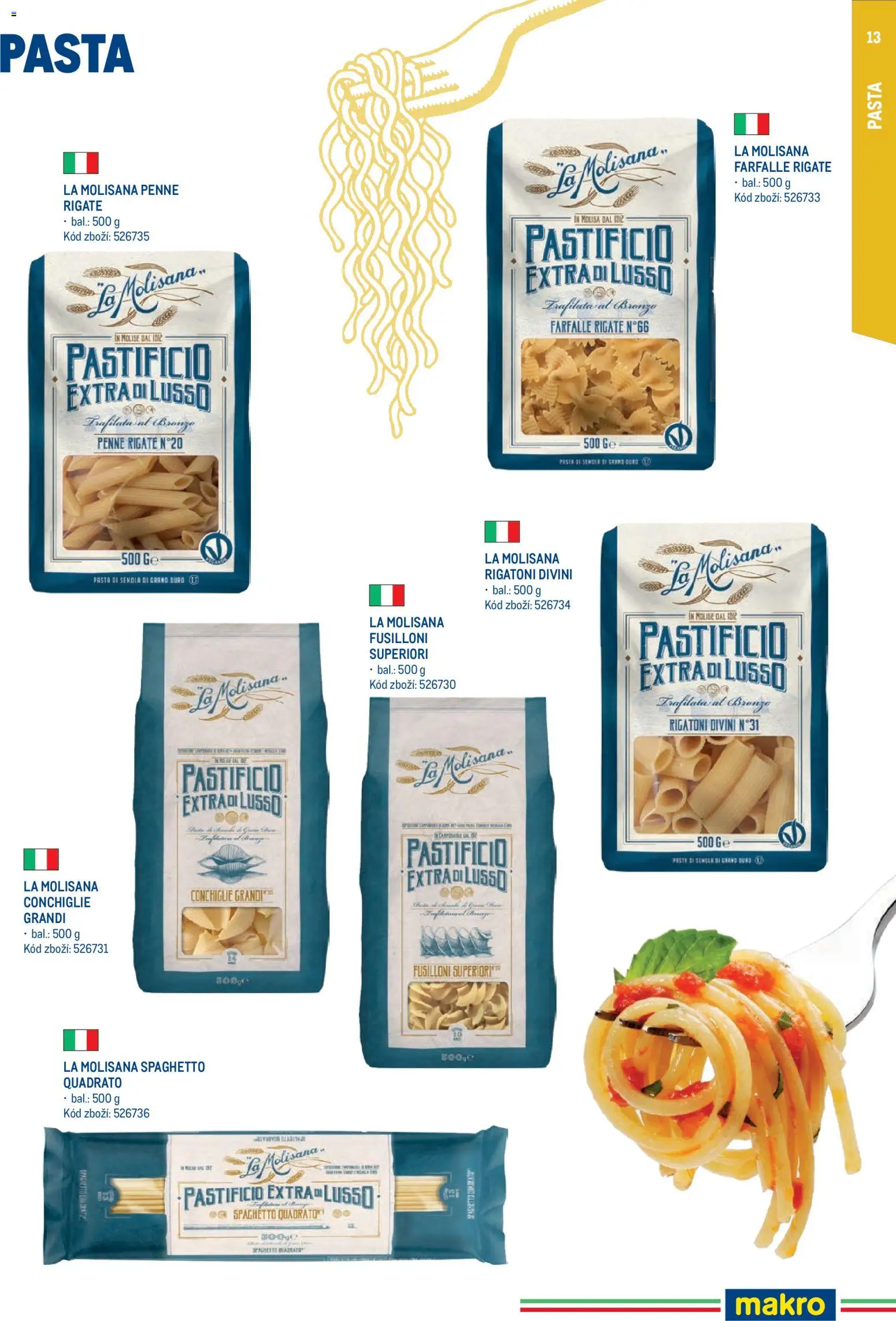 Makro leták - Itálie od 15.05.2026 | Strana: 13 | Produkty: Penne
