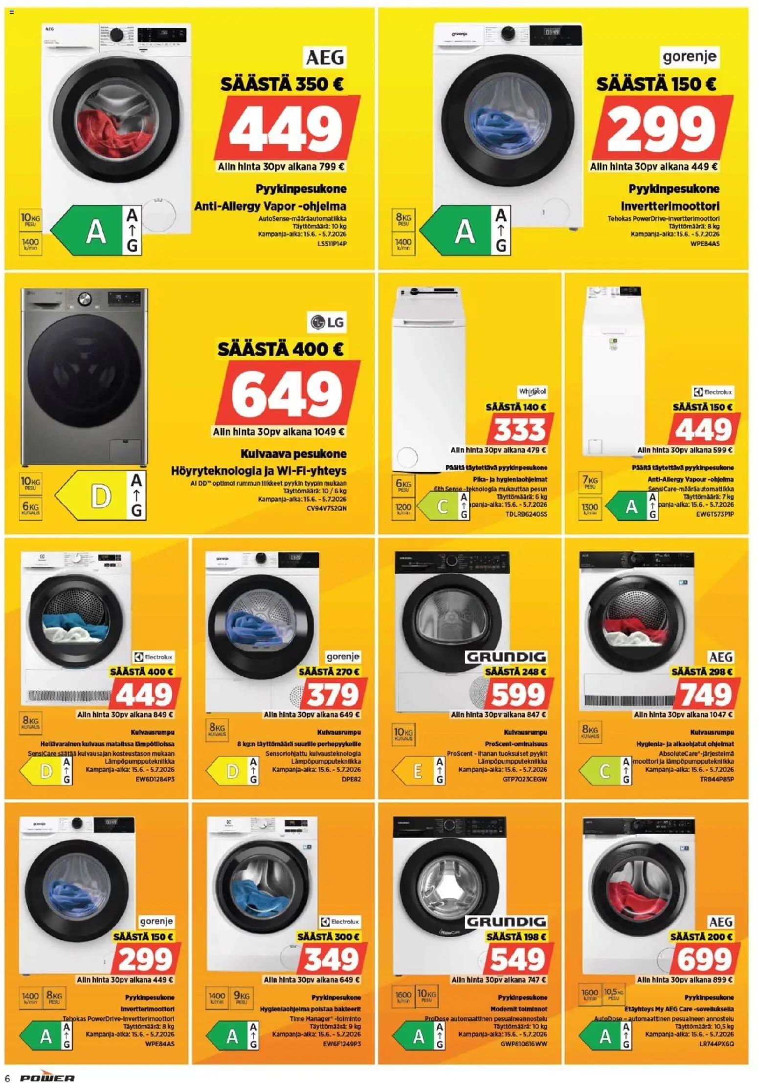 Power tarjoukset – voimassa 22/06/2026 alkaen | Sivu: 6