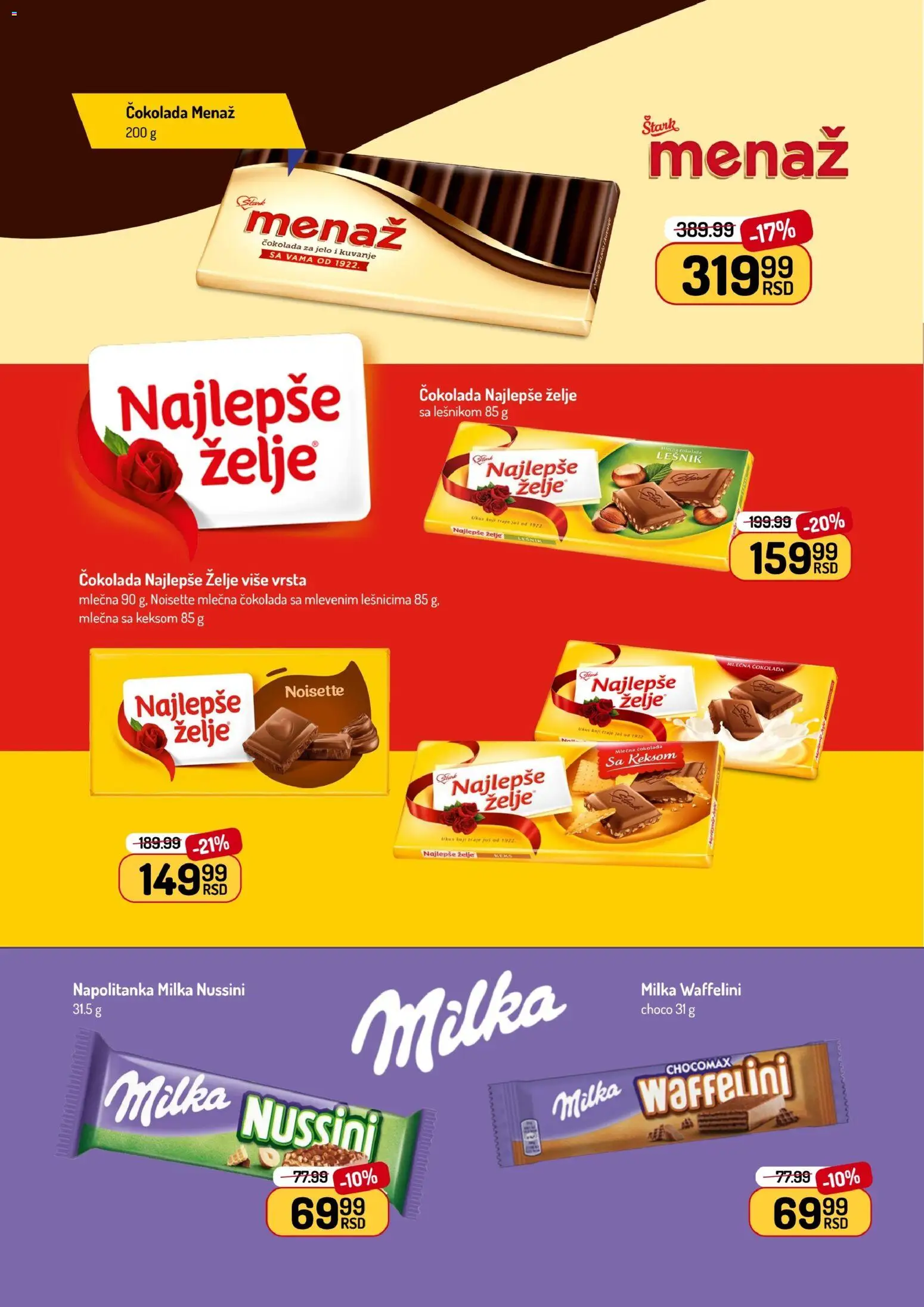 Aman katalog - važi od 08.06.2026 | Strana: 24 | Proizvode: Milka, Keks, Lešnik, Mlečna čokolada