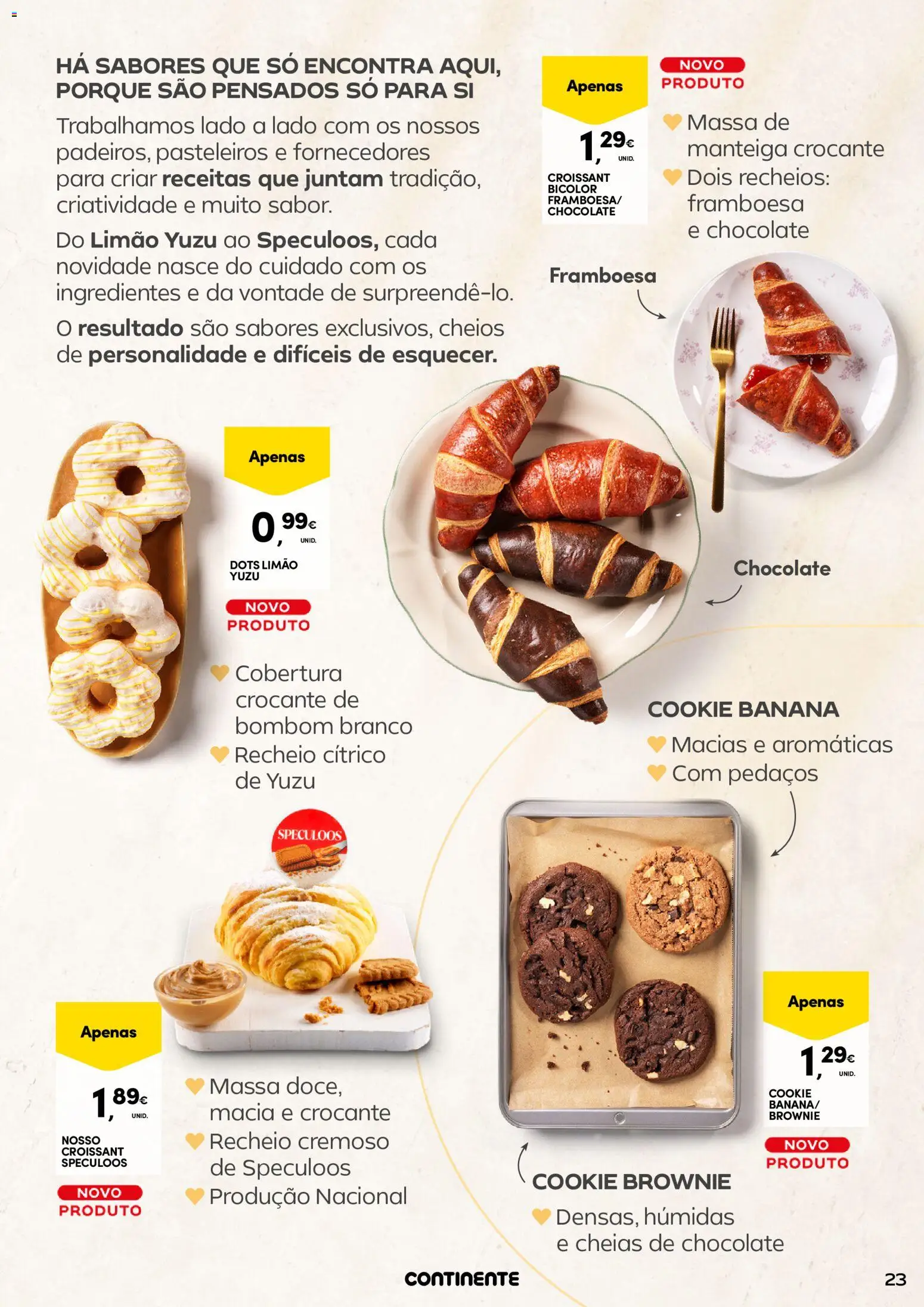 Continente - Frescos Frescura do Verão │ válido de 16.06.2026 | Página: 23 | Produtos: Banana, Manteiga, Chocolate, Massa